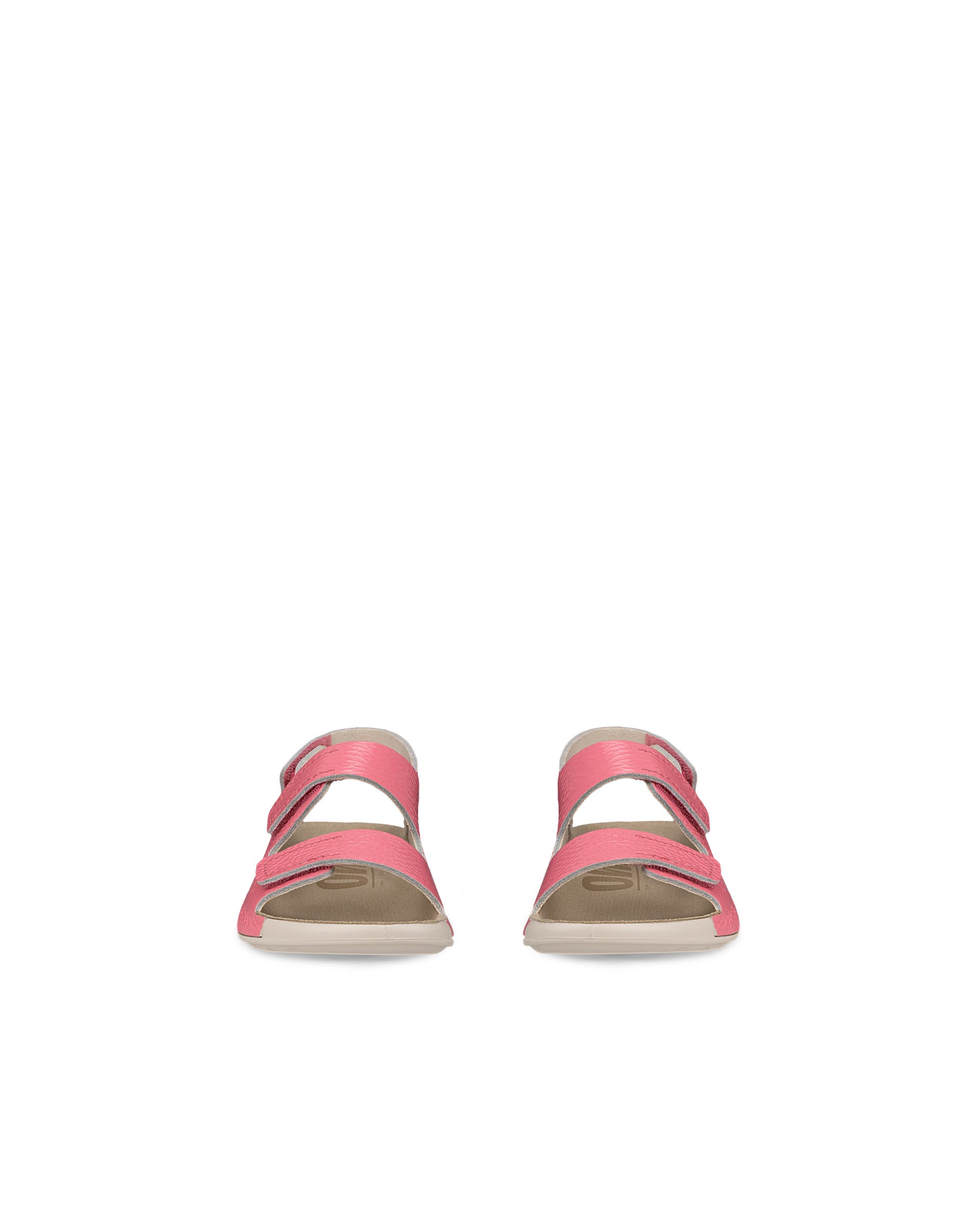 Sandálias duas tiras couro criança ECCO® Cozmo - Rosa - Front pair