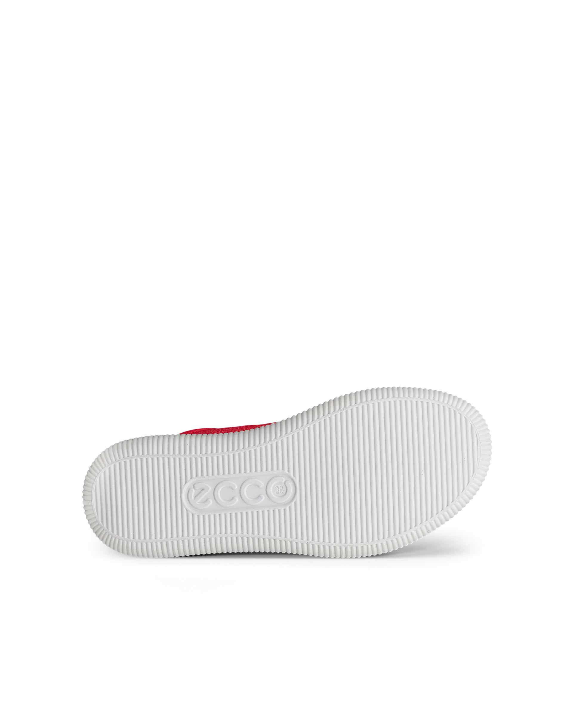 ECCO® Soft Zero sneakers i læder til damer - Rød - Sole