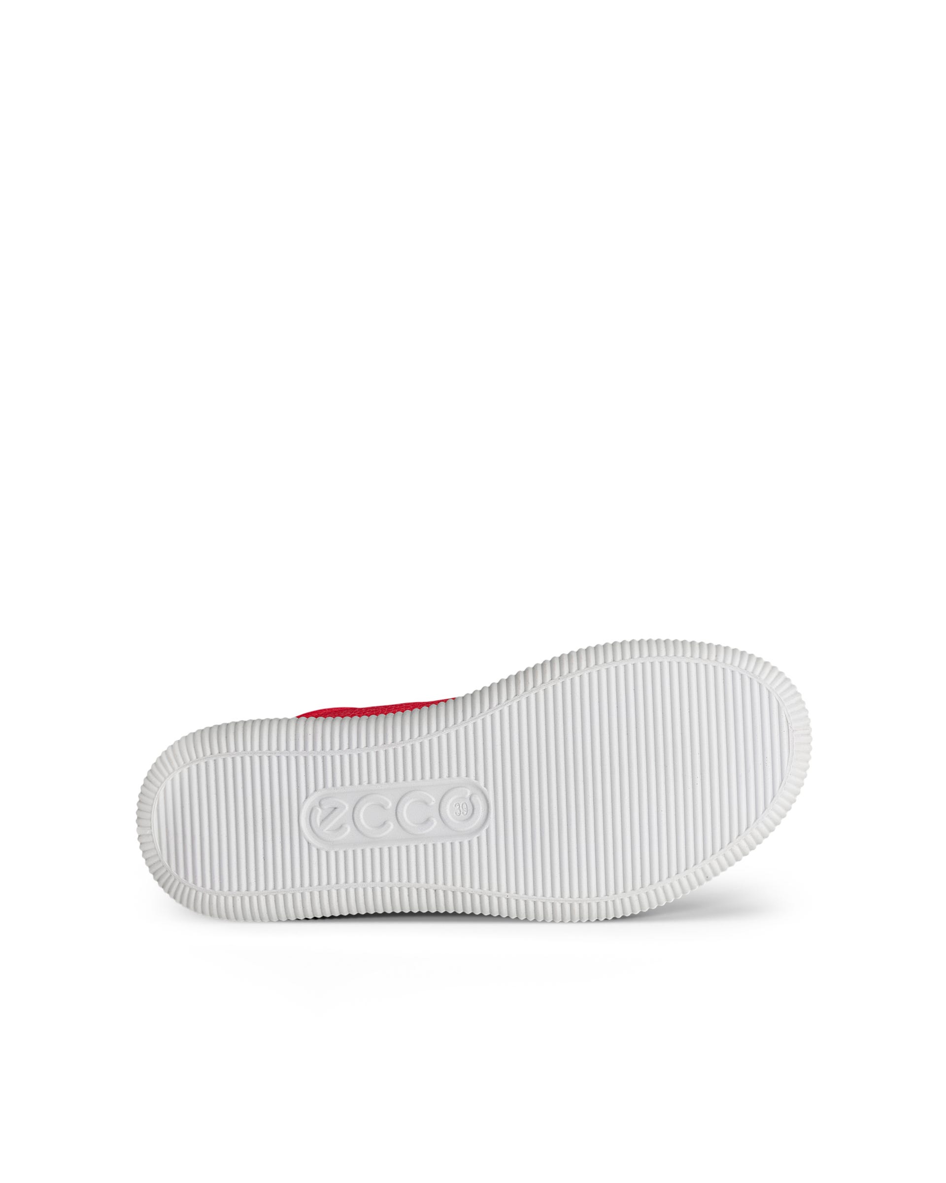 ECCO® Soft Zero sneakers i læder til damer - Rød - Sole