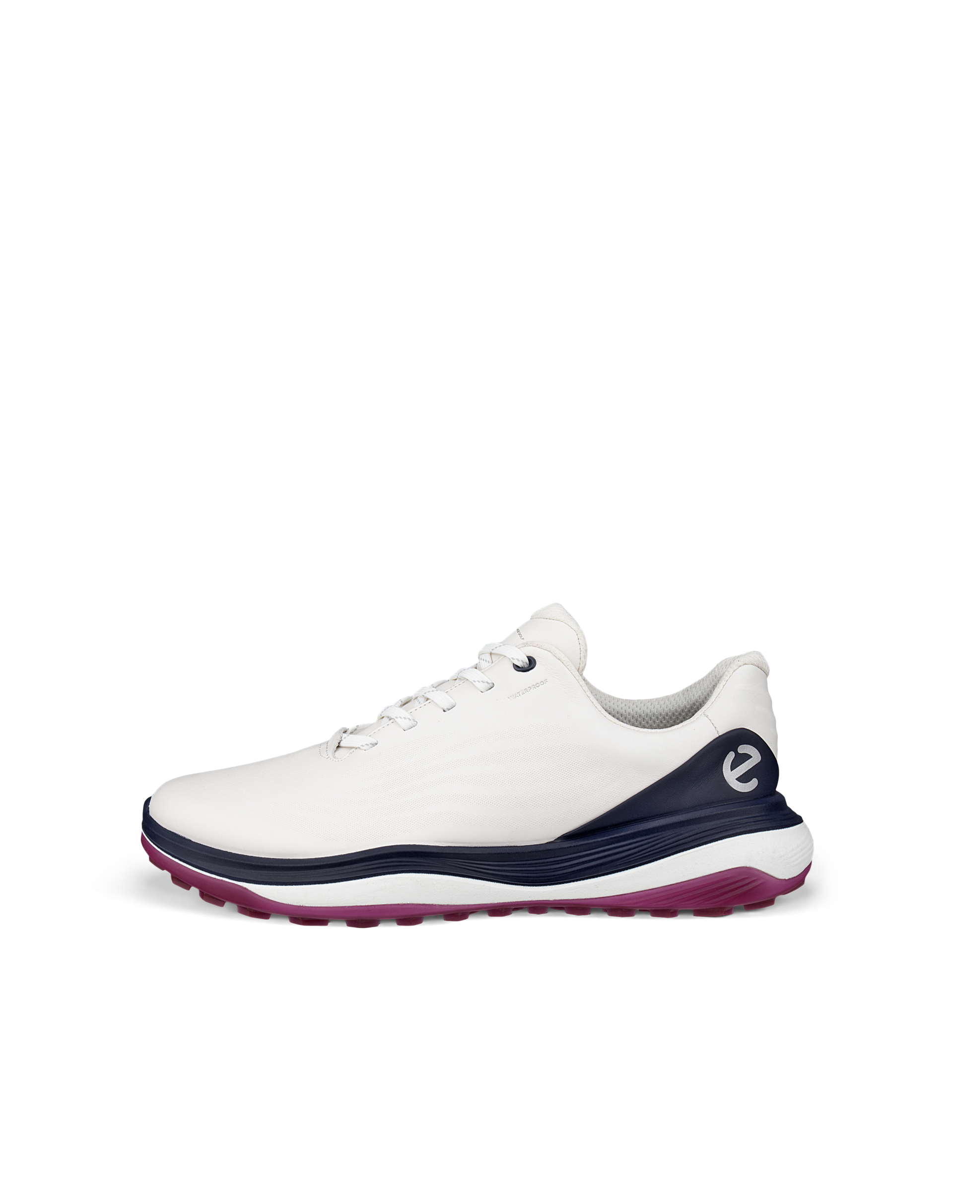 ECCO LT1 GOLF LACE Men メンズ レザーウォータープルーフゴルフシューズ - ホワイト - Outside