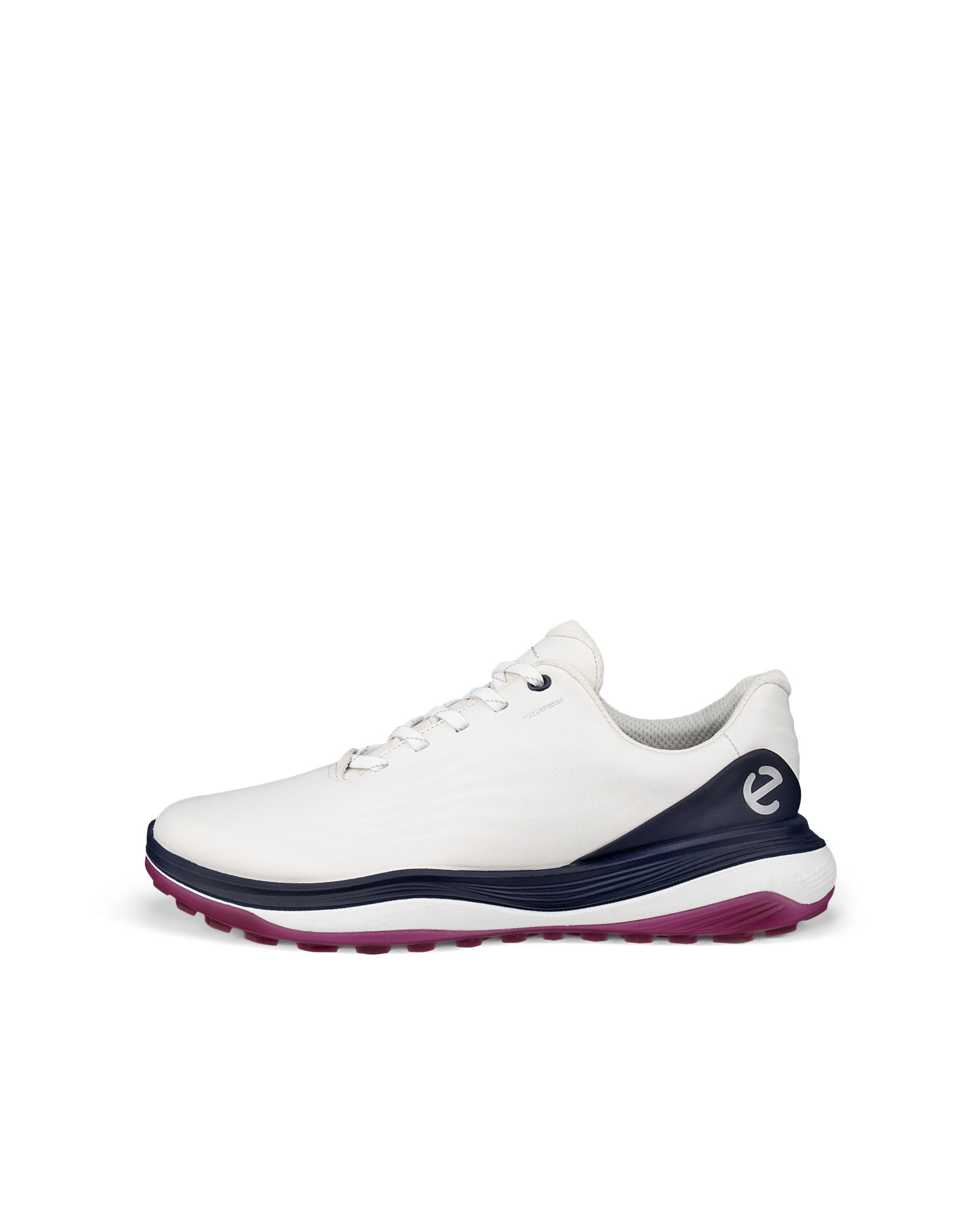 Men's ECCO® Golf LT1 Leather Waterproof Shoe - White - Outside