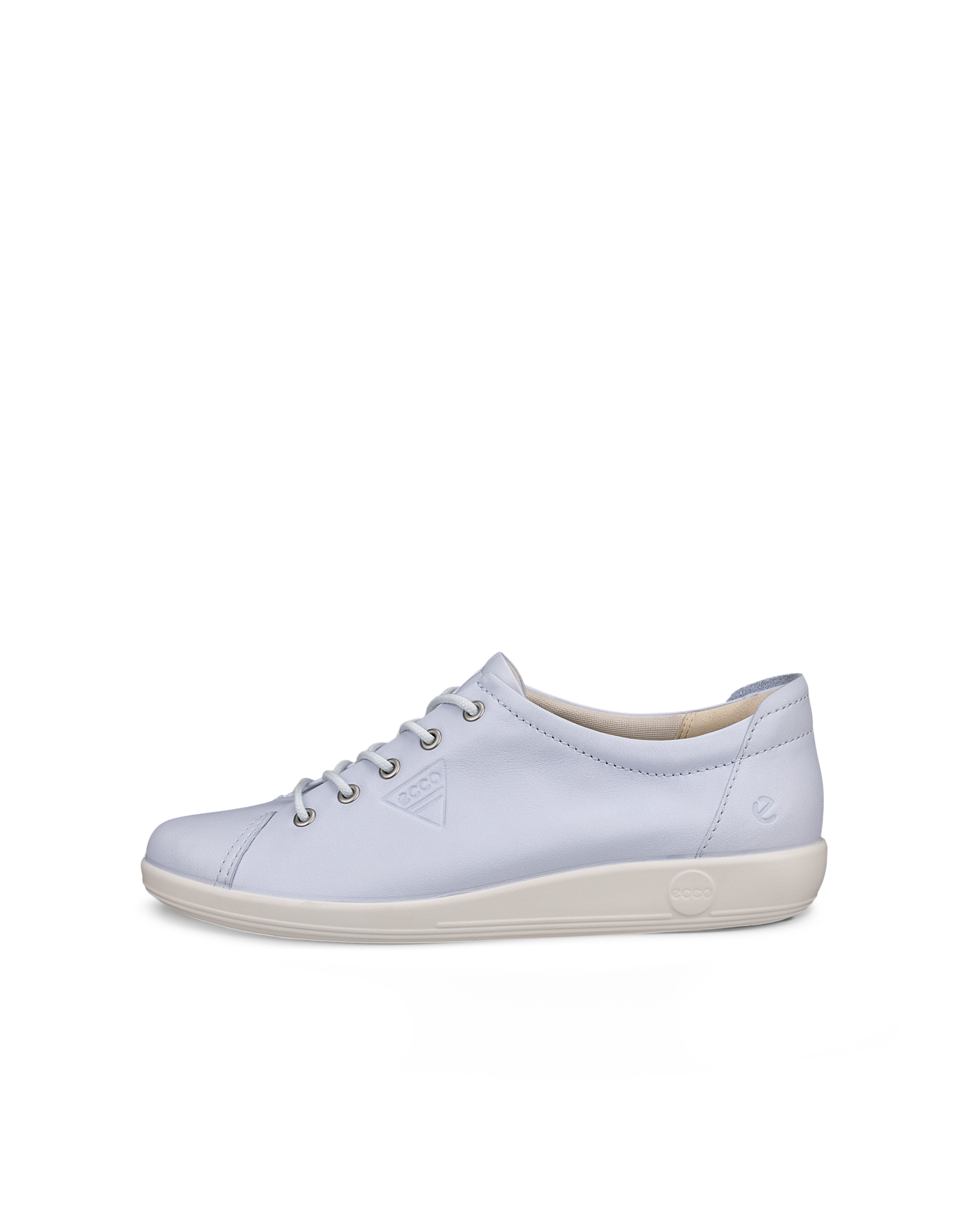 ECCO SOFT 2.0 - Damen Lederschnürschuh - Blau - 38