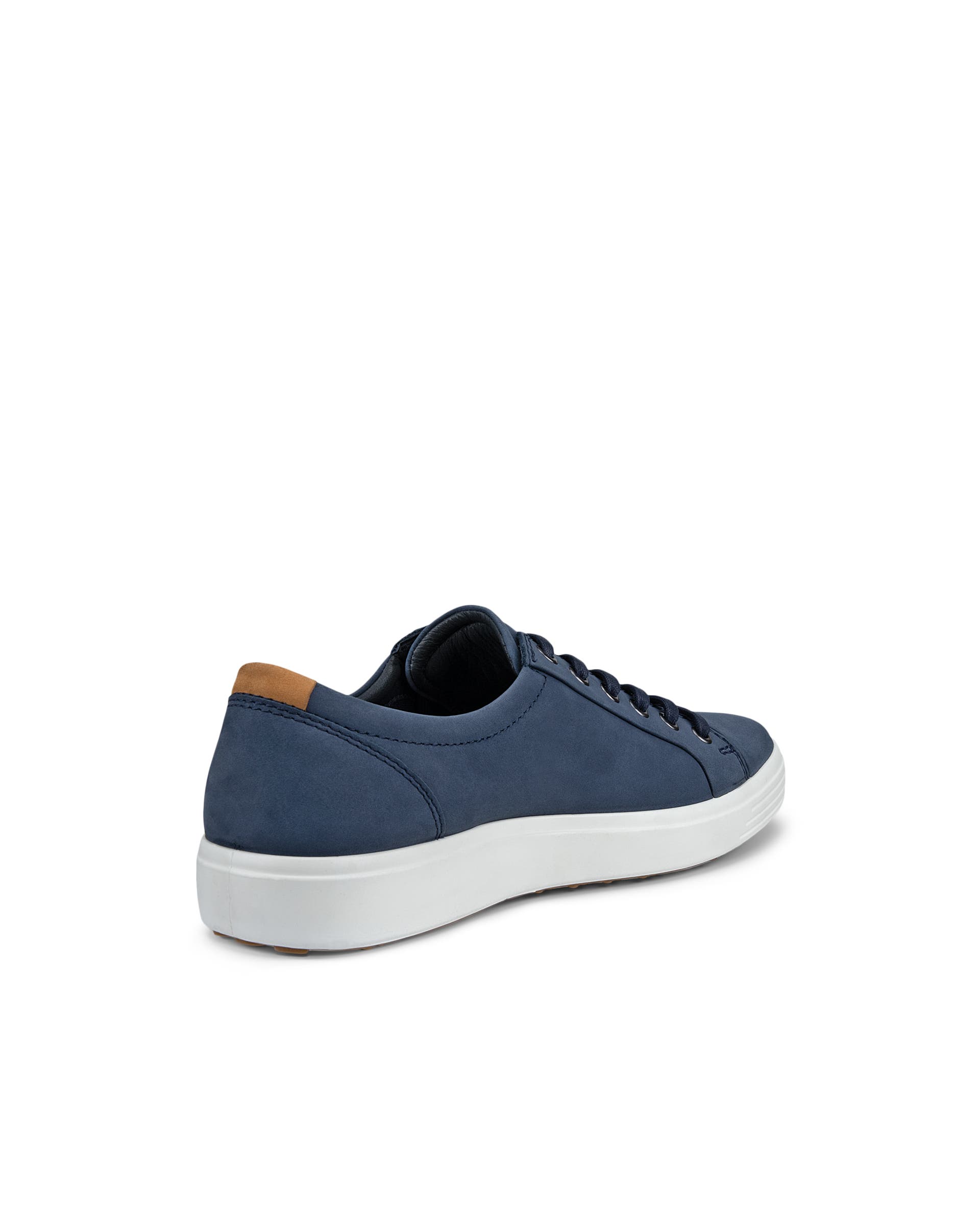 ECCO® Soft 7 sneakers i nubuck til herrer - Blå - Back