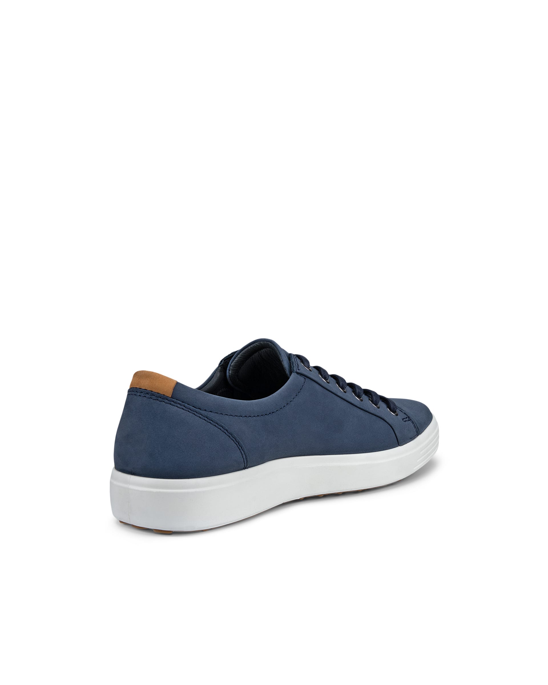 ECCO® Soft 7 sneakers i nubuck til herrer - Blå - Back