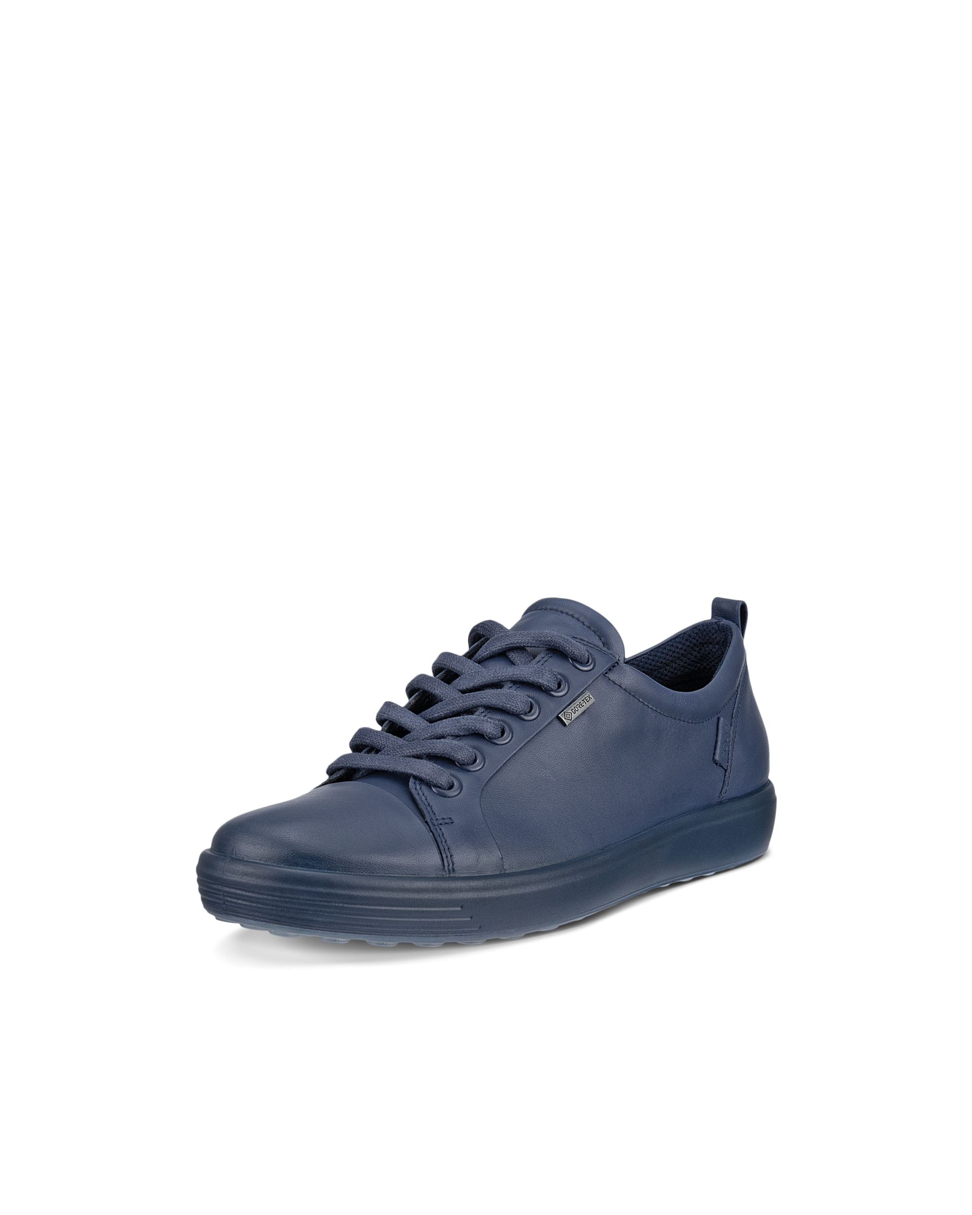 ECCO Soft 7 ウィメンズ レザーGore-Texスニーカー | ブルー