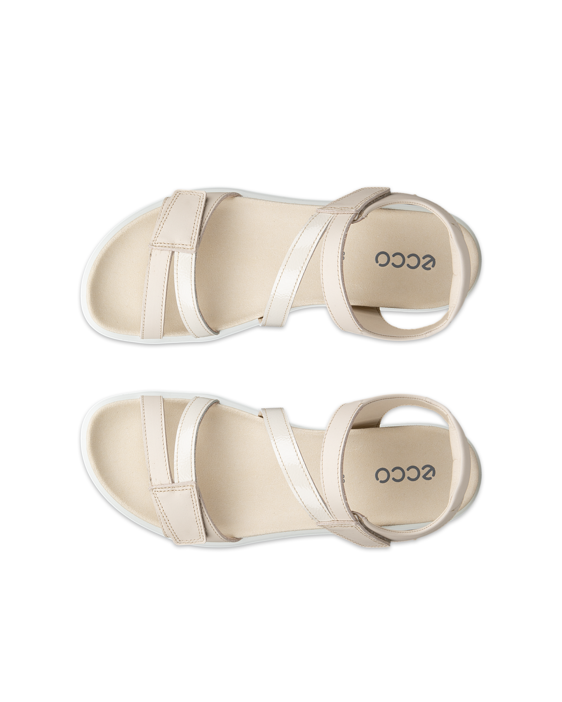 ECCO Soft Sandal — Beige