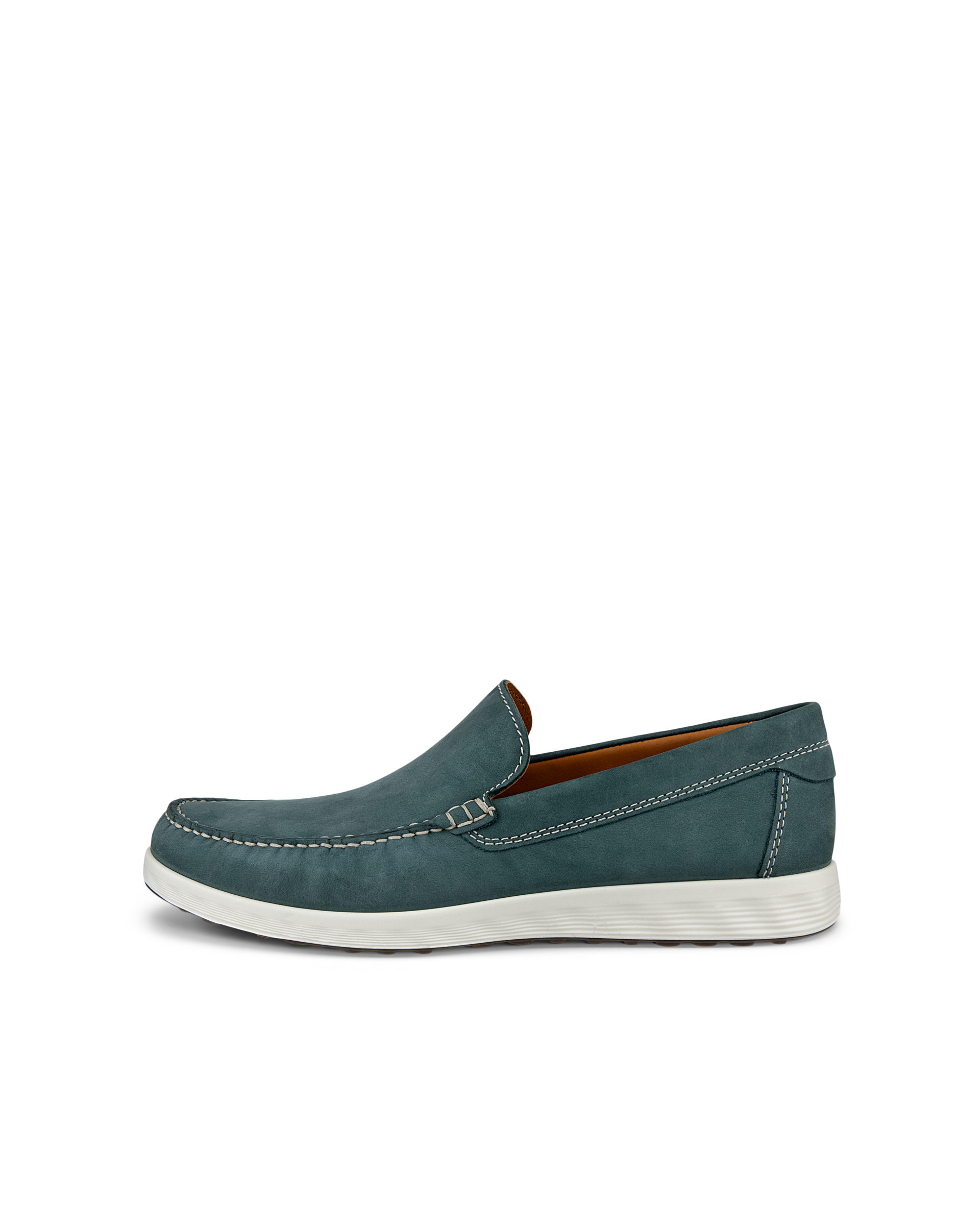 ECCO Men Soft 7 Slip On Leather Sneakers | Grey