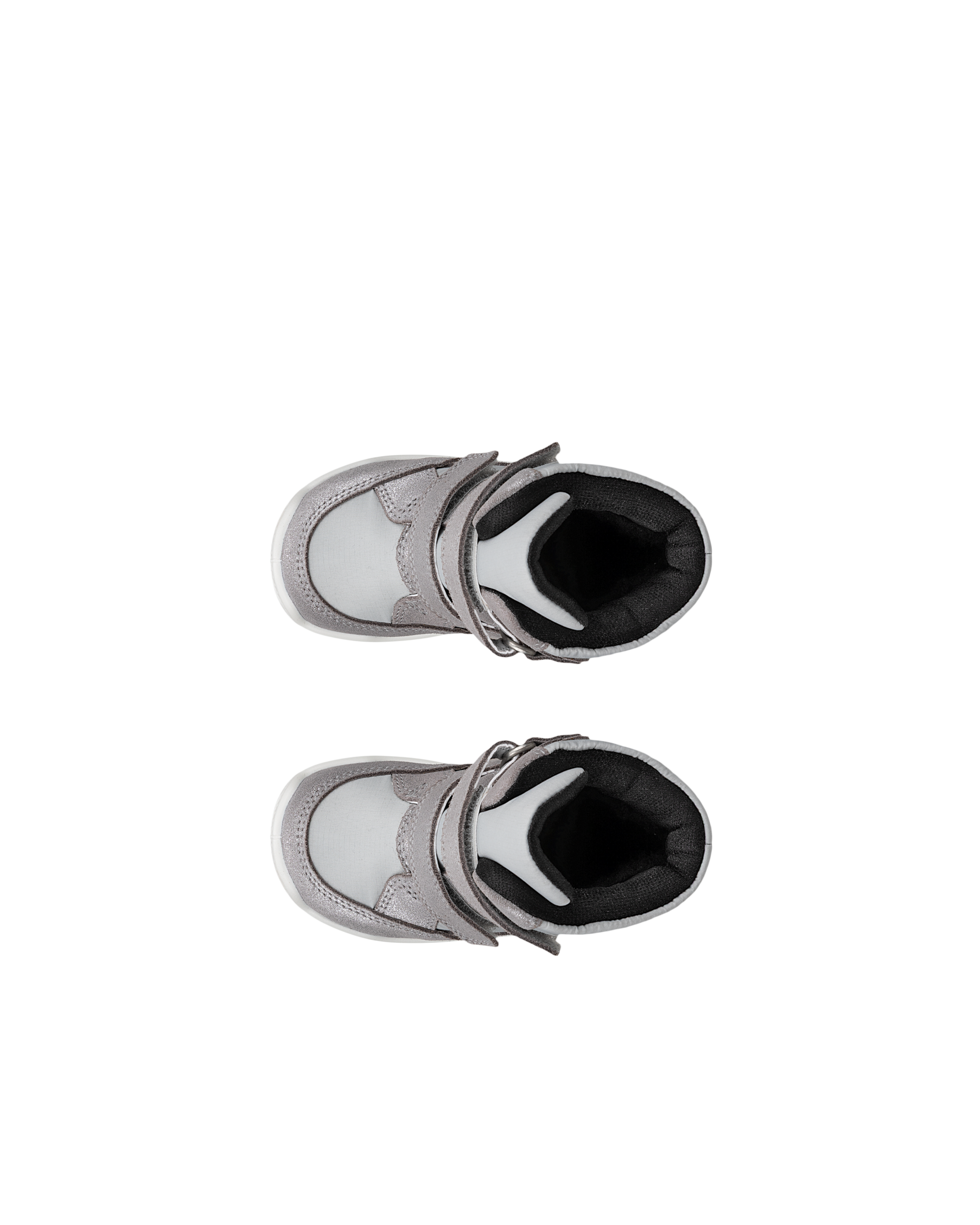 ECCO® URBAN MINI Kinder Halbhoher Stiefel aus Veloursleder mit Gore-Tex - Metallic - Top left pair