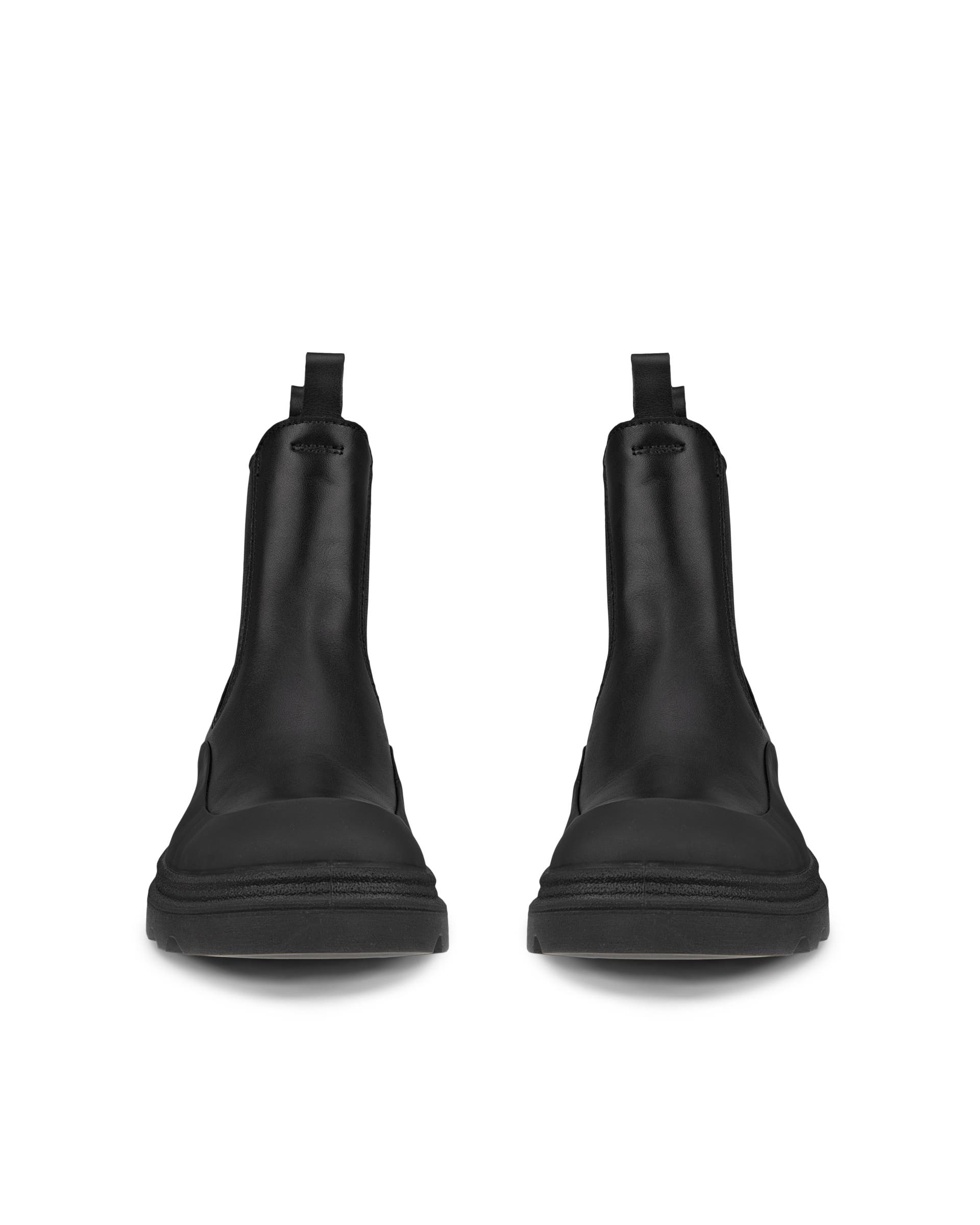 Women's ECCO® Grainer Leather Chelsea Boot - Black - Front pair