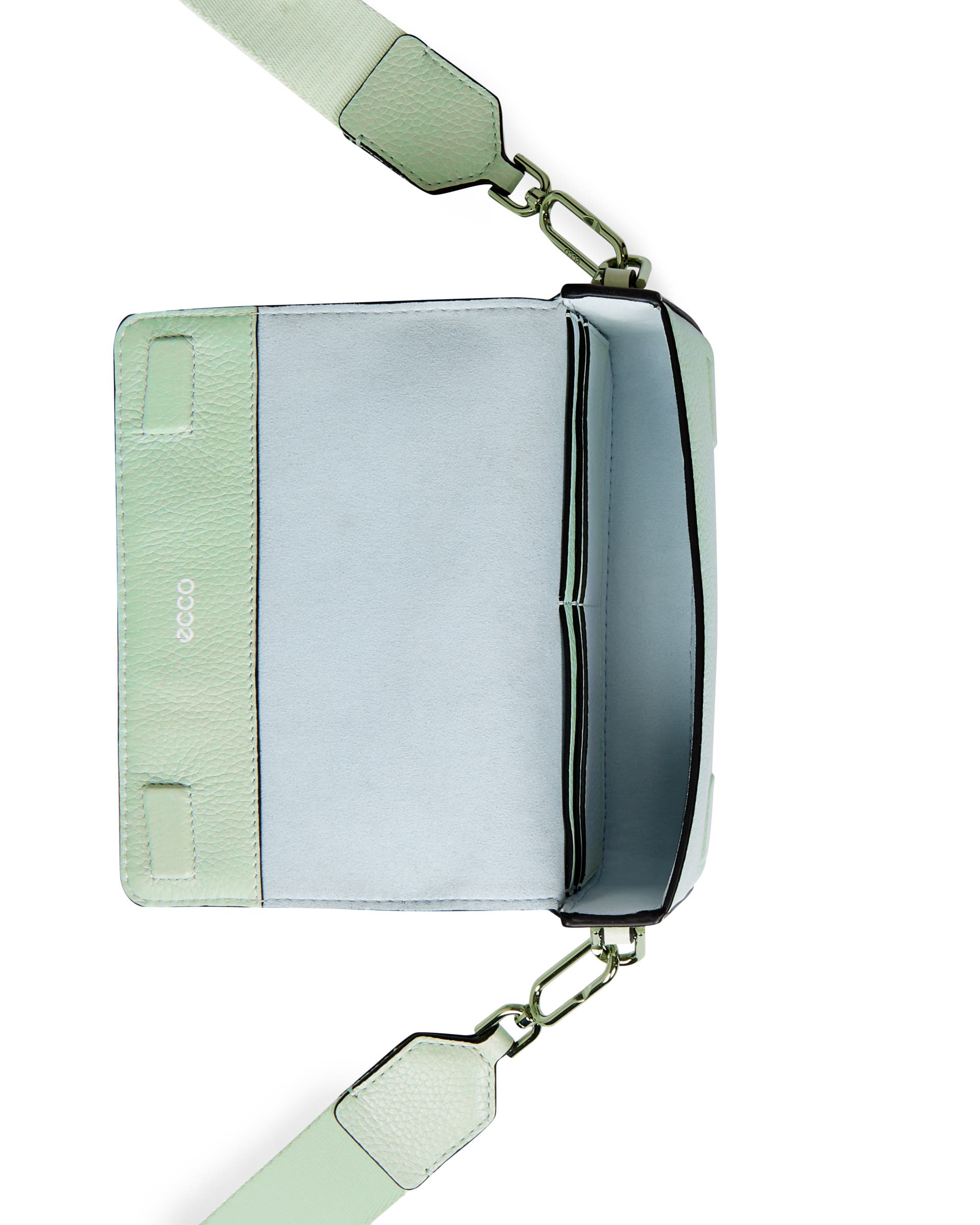 ECCO Pinch Small Pebbled レザークロスボディバッグ - グリーン - Birdeye