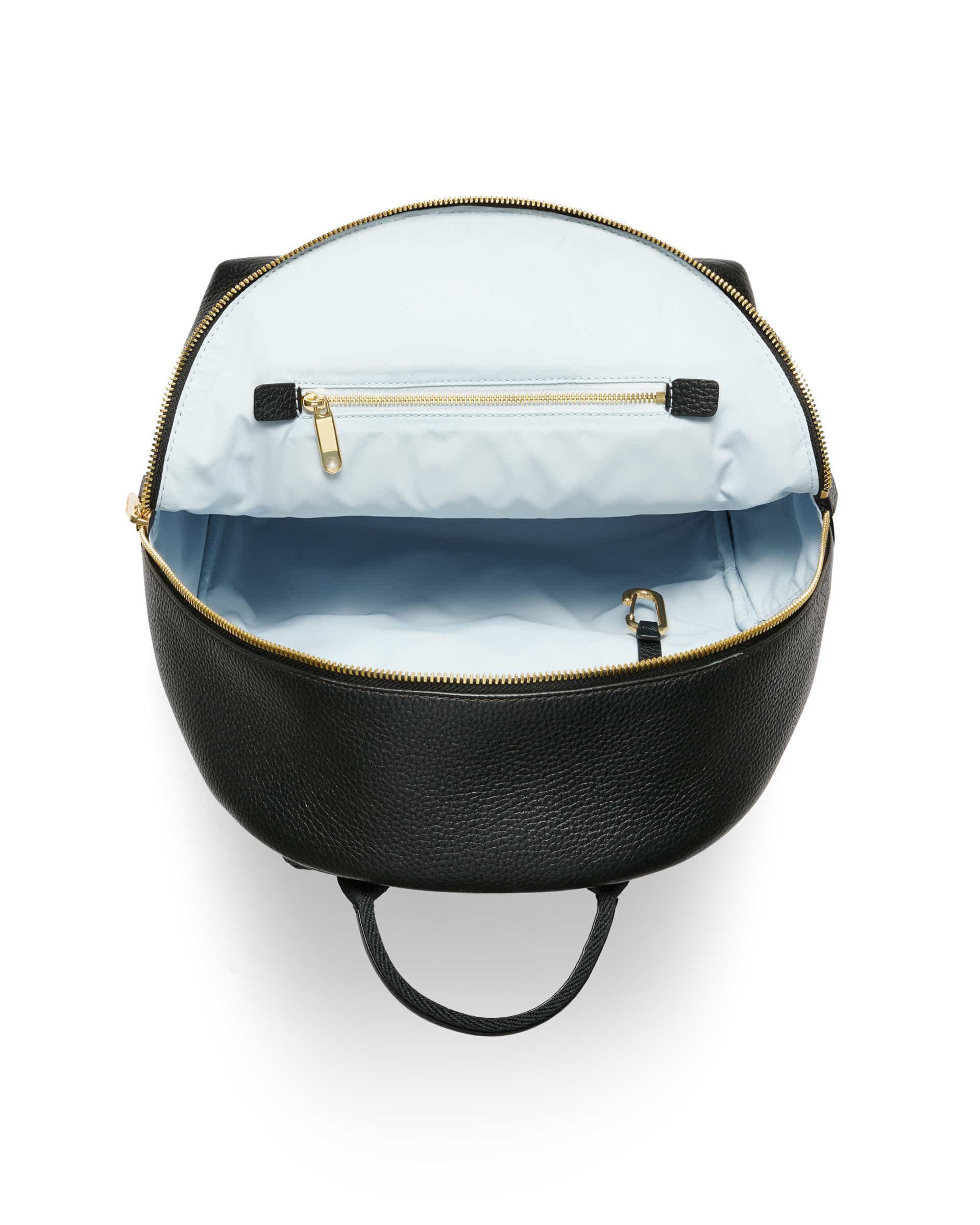 ECCO Round Pack Medium Pebbled レザーバックパック - ブラック - Birdeye