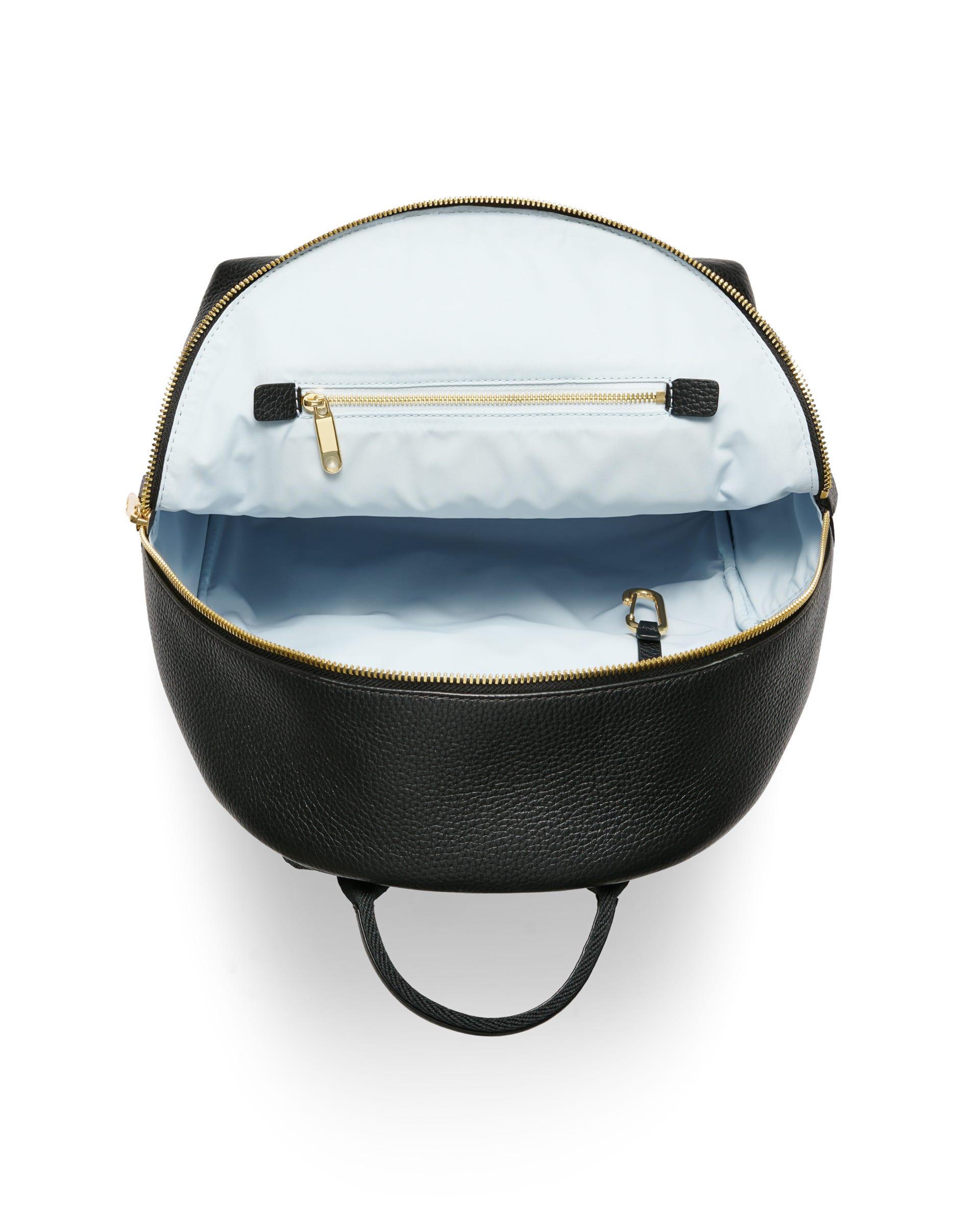 ECCO Round Pack Medium Pebbled レザーバックパック - ブラック - Birdeye