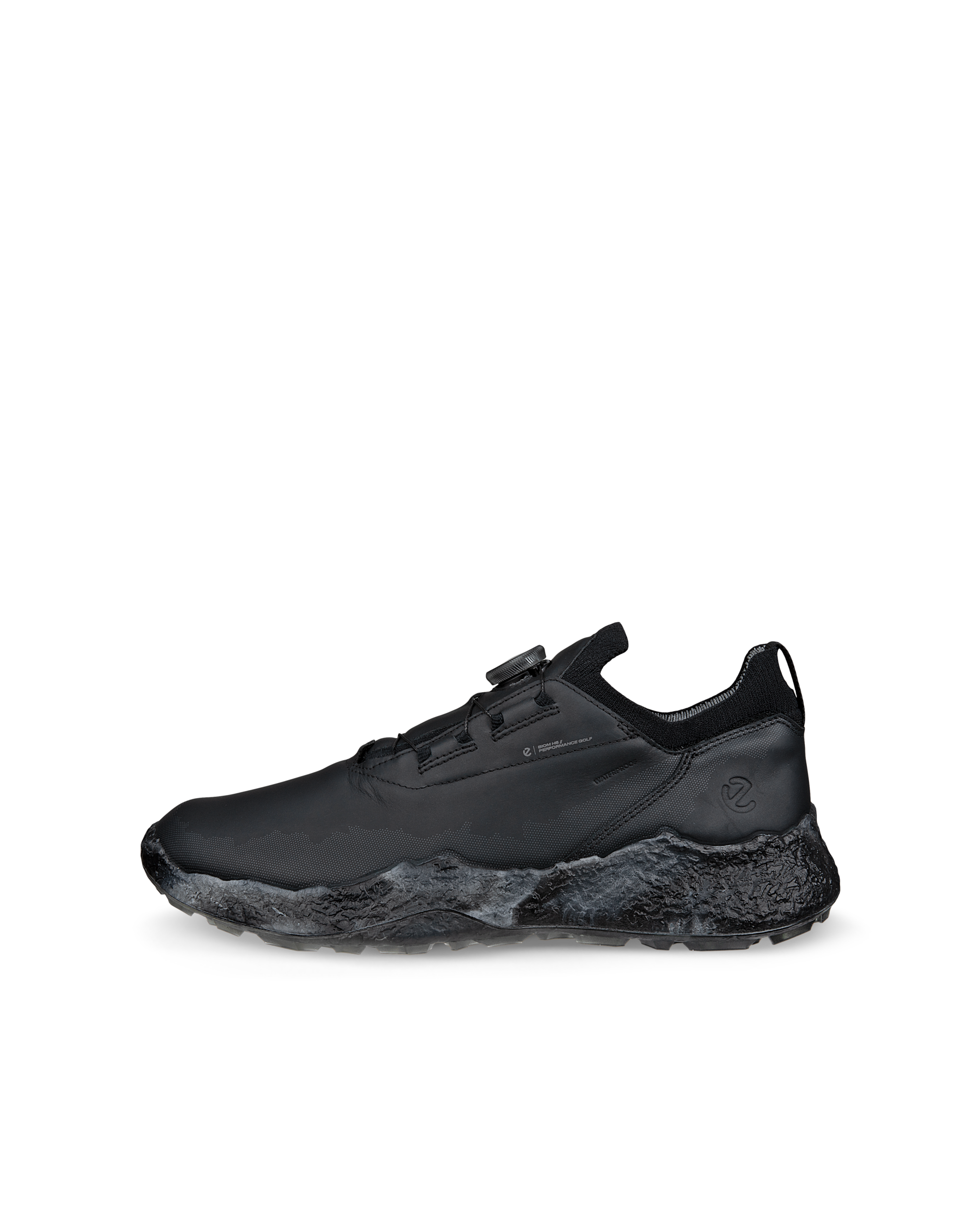 Men's ECCO® Golf BIOM H5 Leather Waterproof Golf Shoe - Black - Outside
