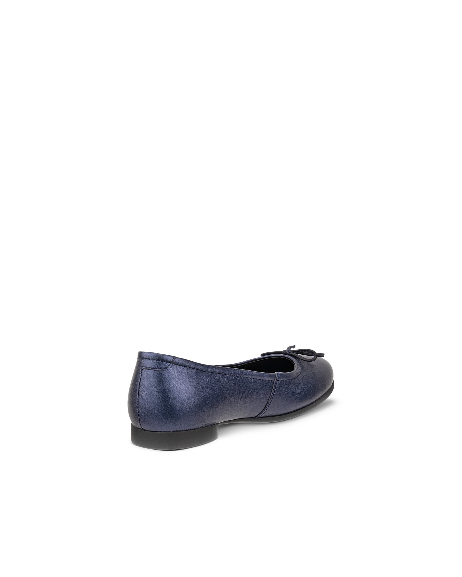 Kids' ECCO® Anine Leather Ballerina - Purple - Back