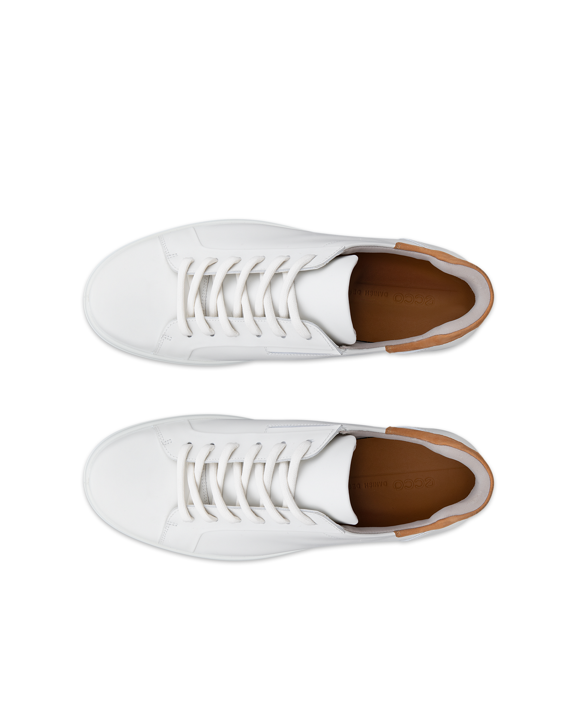ECCO® Soft 7 Herren Ledersneaker - Weiss - Top left pair