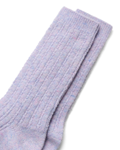 ECCO Hygge Cable Knit Mid-Cut — Purple 2
