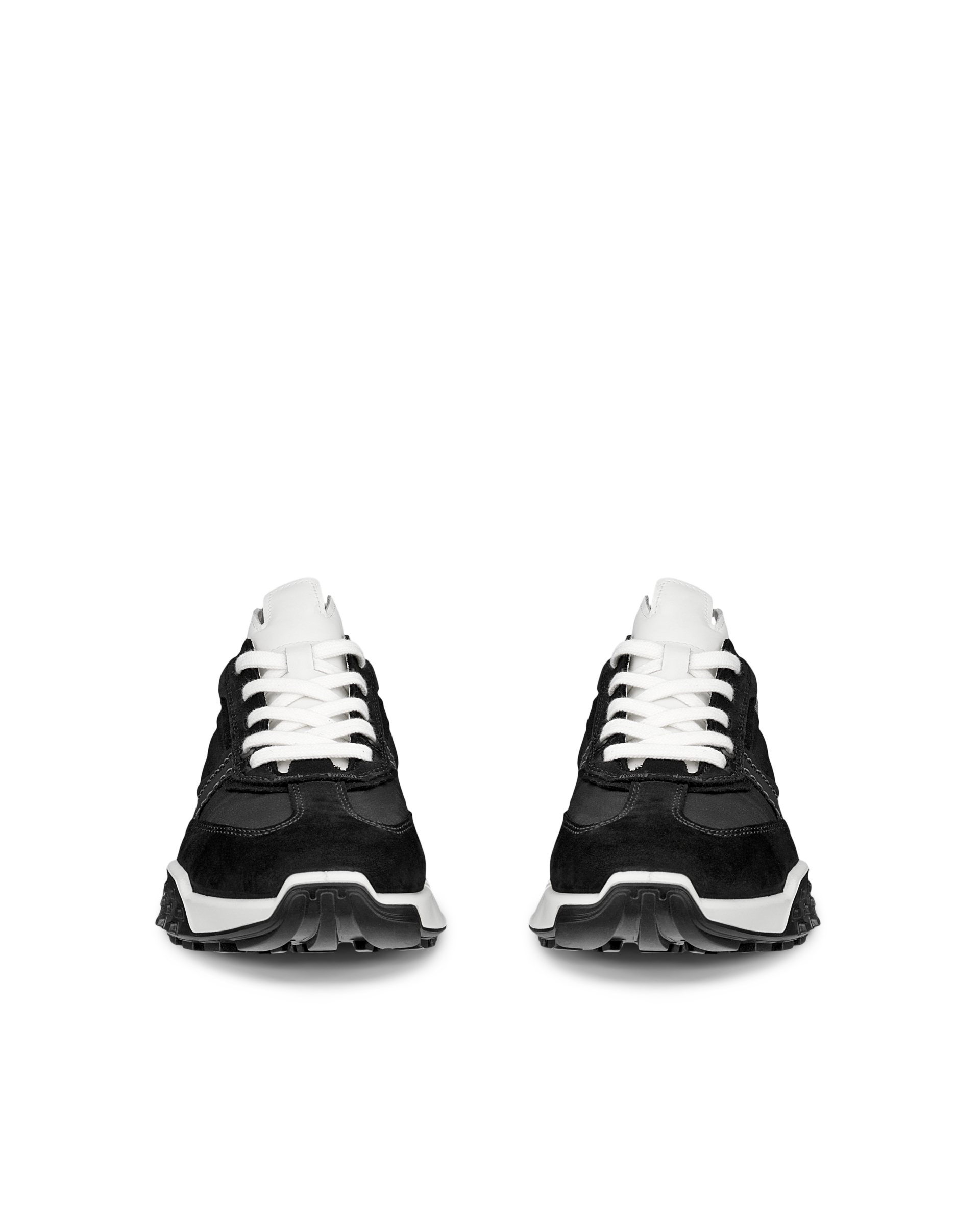 ECCO® Retro Sneaker Damen Ledersneaker - Schwarz - Front pair
