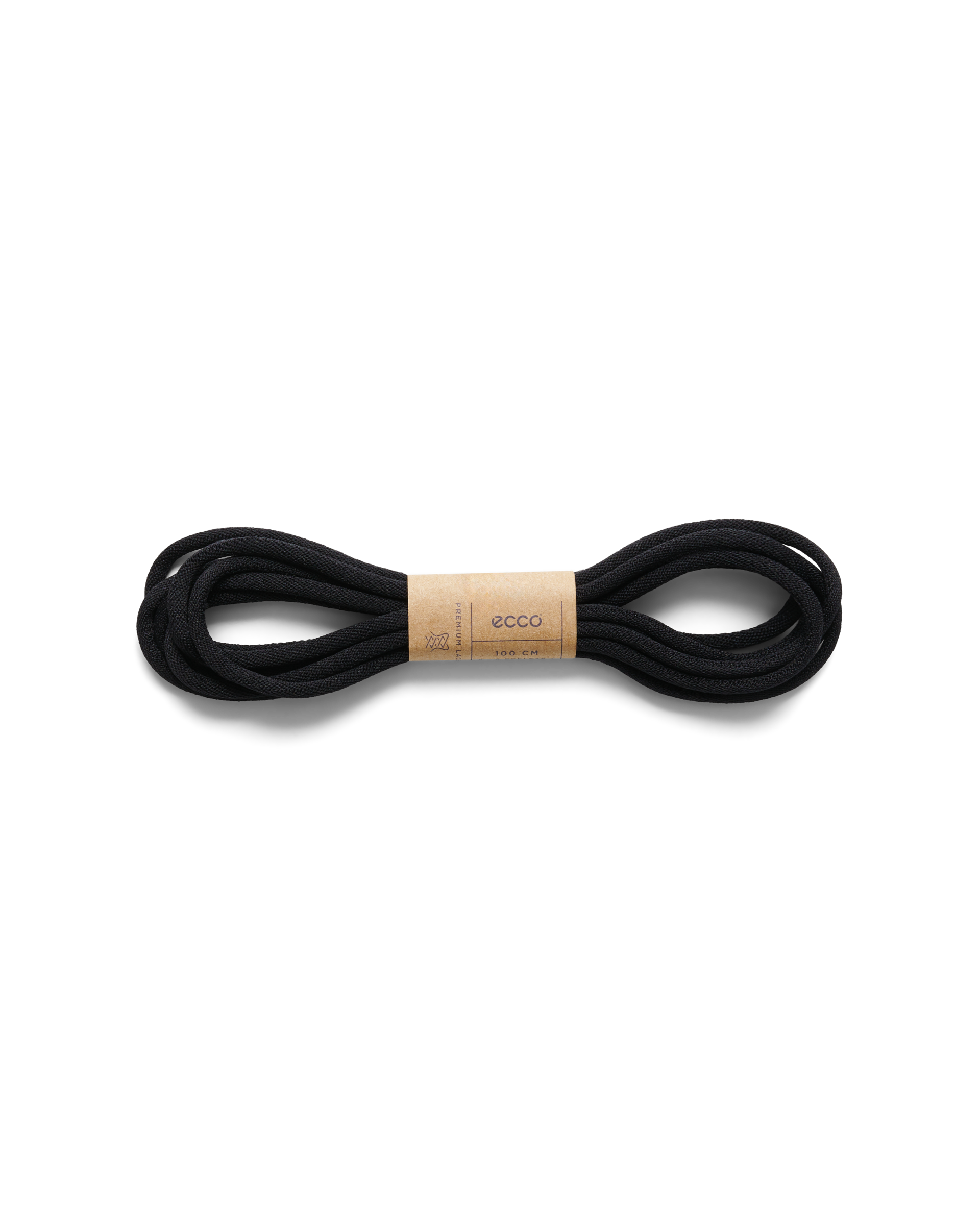 ECCO Sporty Round Laces — Black