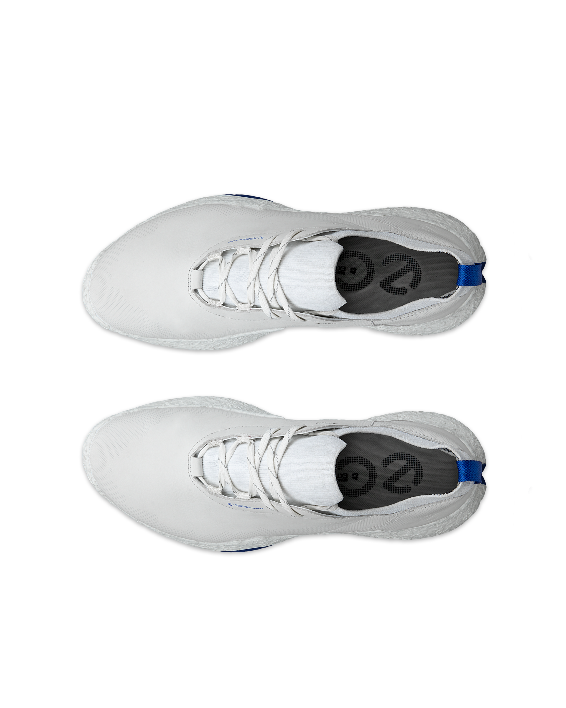 Zapatos golf impermeable de piel ECCO® Golf BIOM H5 para hombre - Blanco - Top left pair