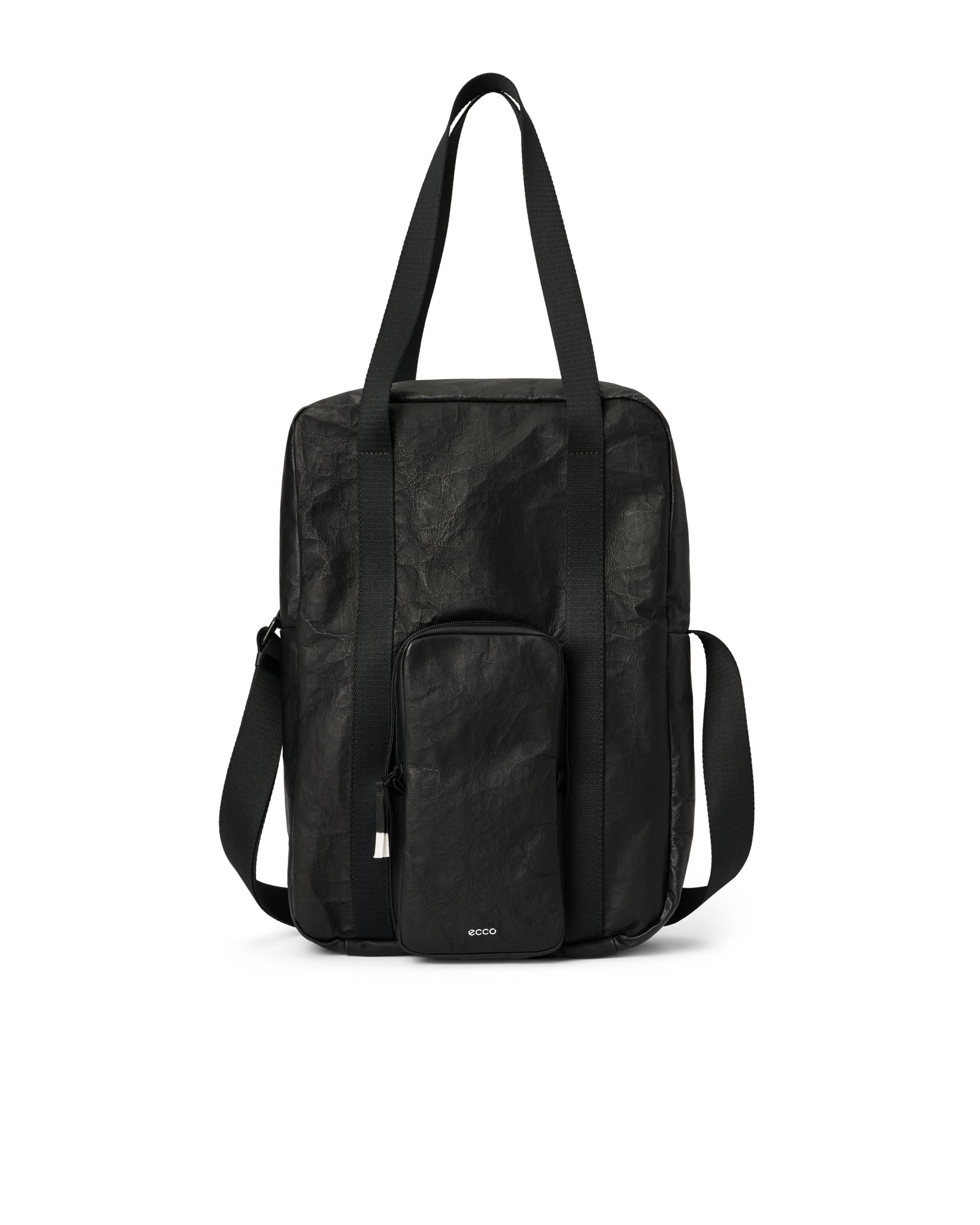Bolso tote de piel ECCO® - Negro - Main