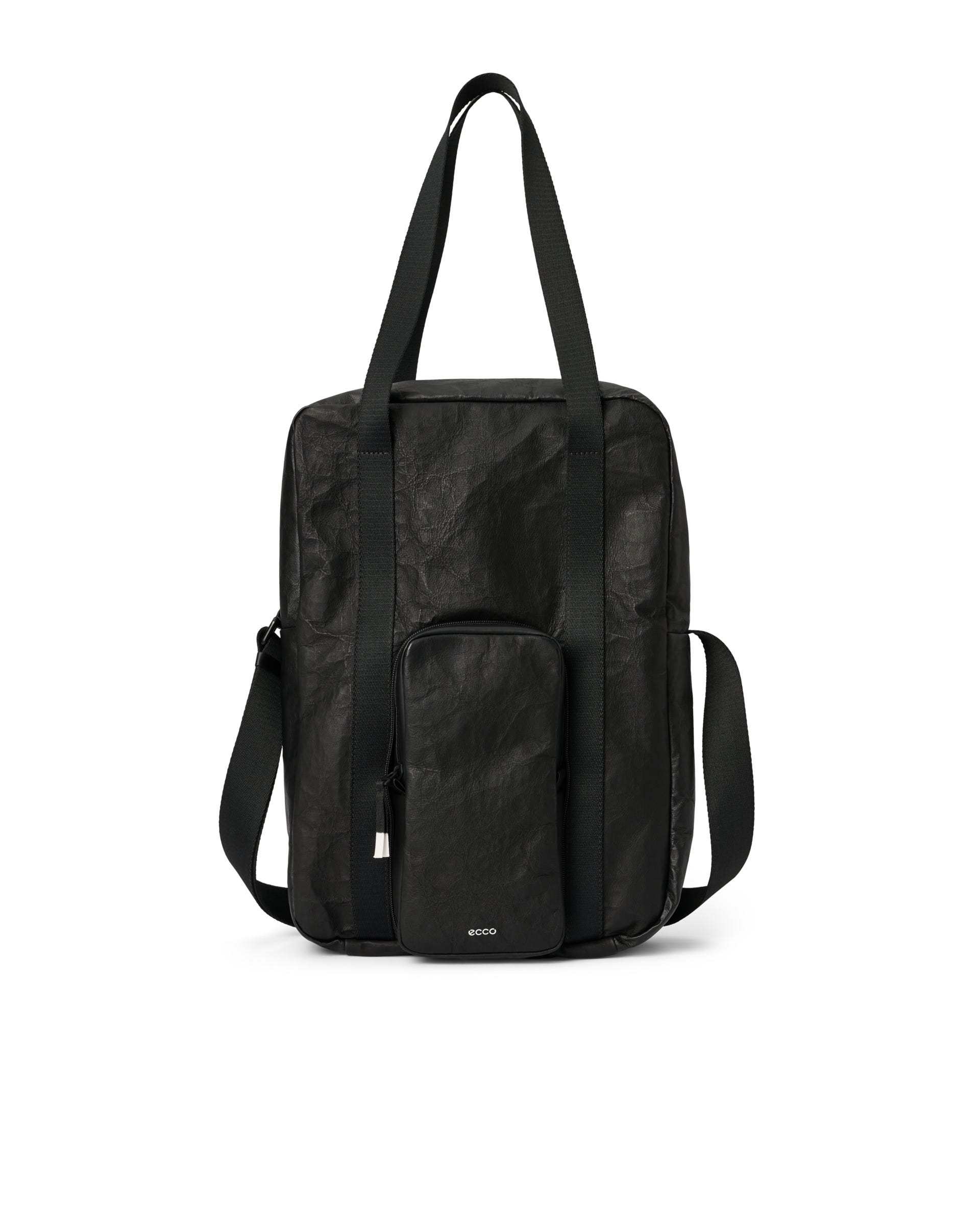 Bolso tote de piel ECCO® - Negro - Main