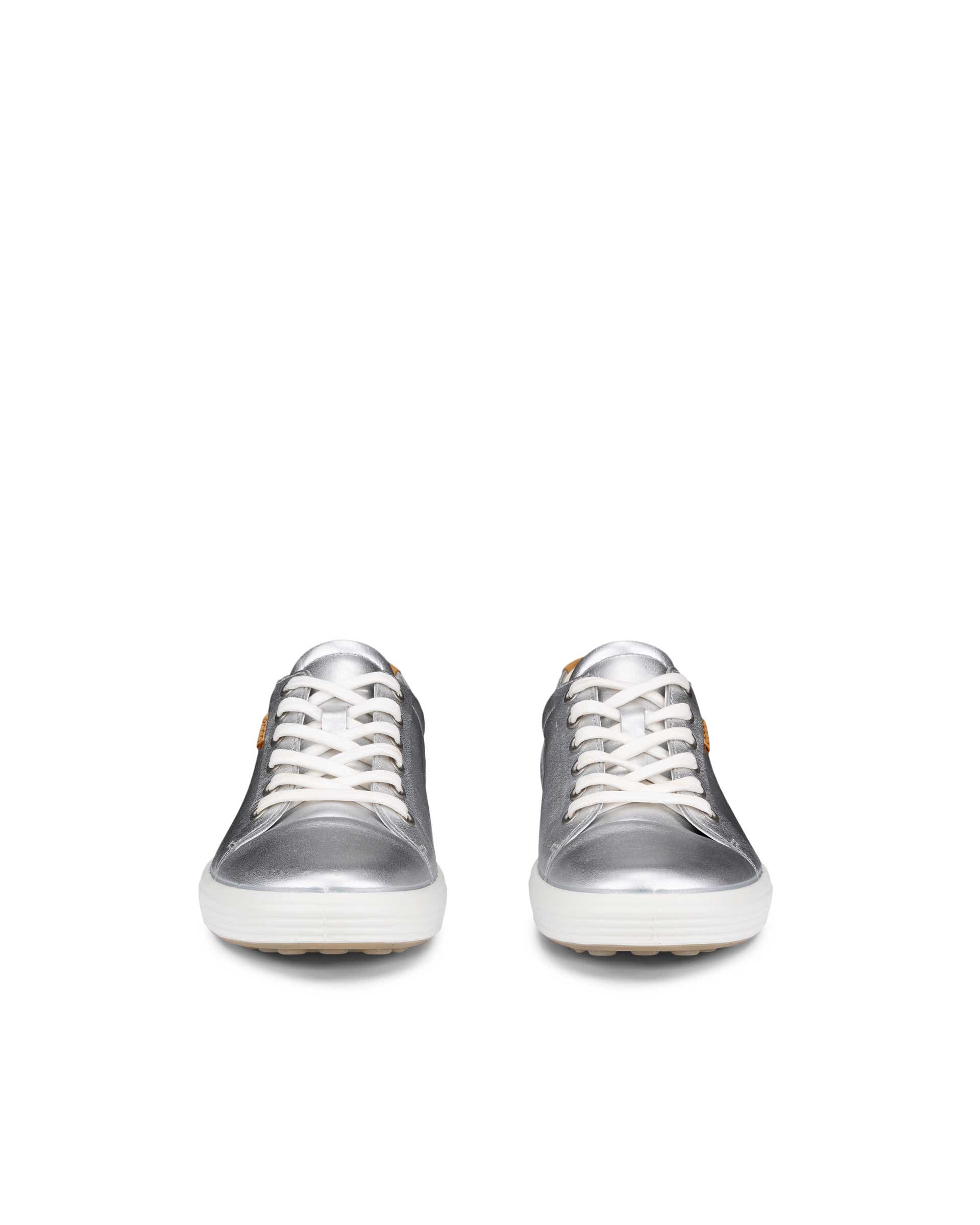 ECCO® Soft 7 Damen Ledersneaker - Silber - Front pair