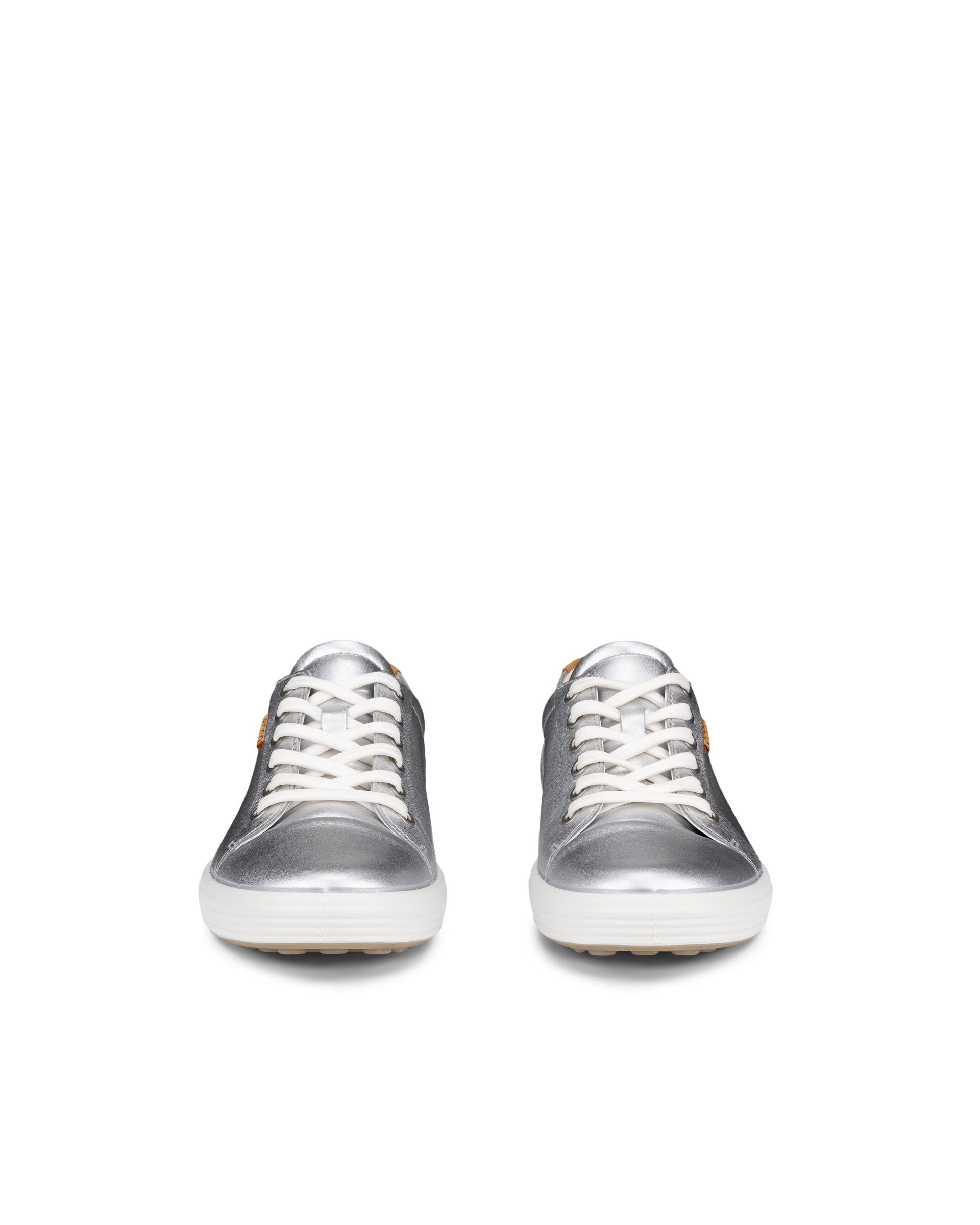 ECCO® Soft 7 Damen Ledersneaker - Silber - Front pair