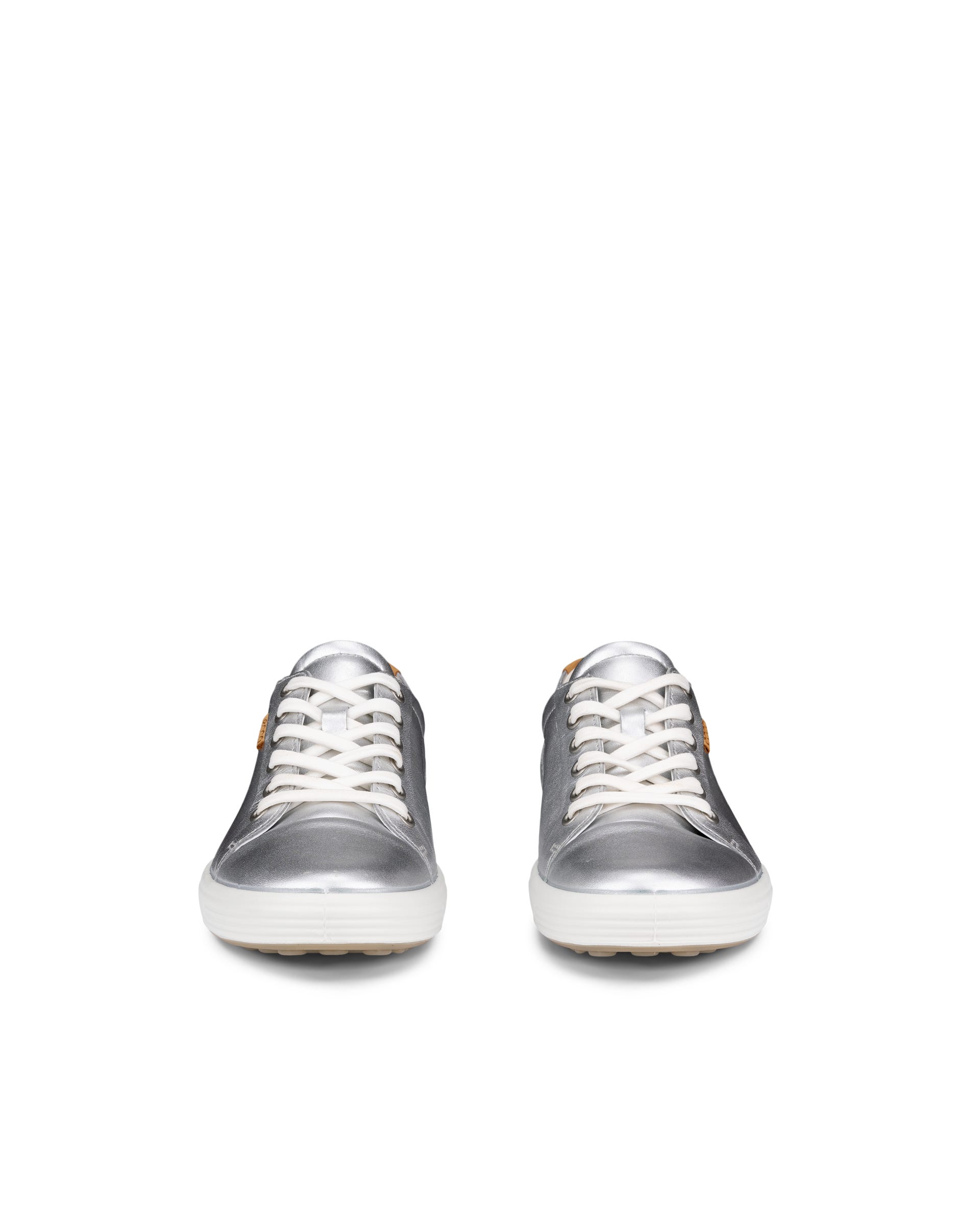 ECCO® Soft 7 Damen Ledersneaker - Silber - Front pair