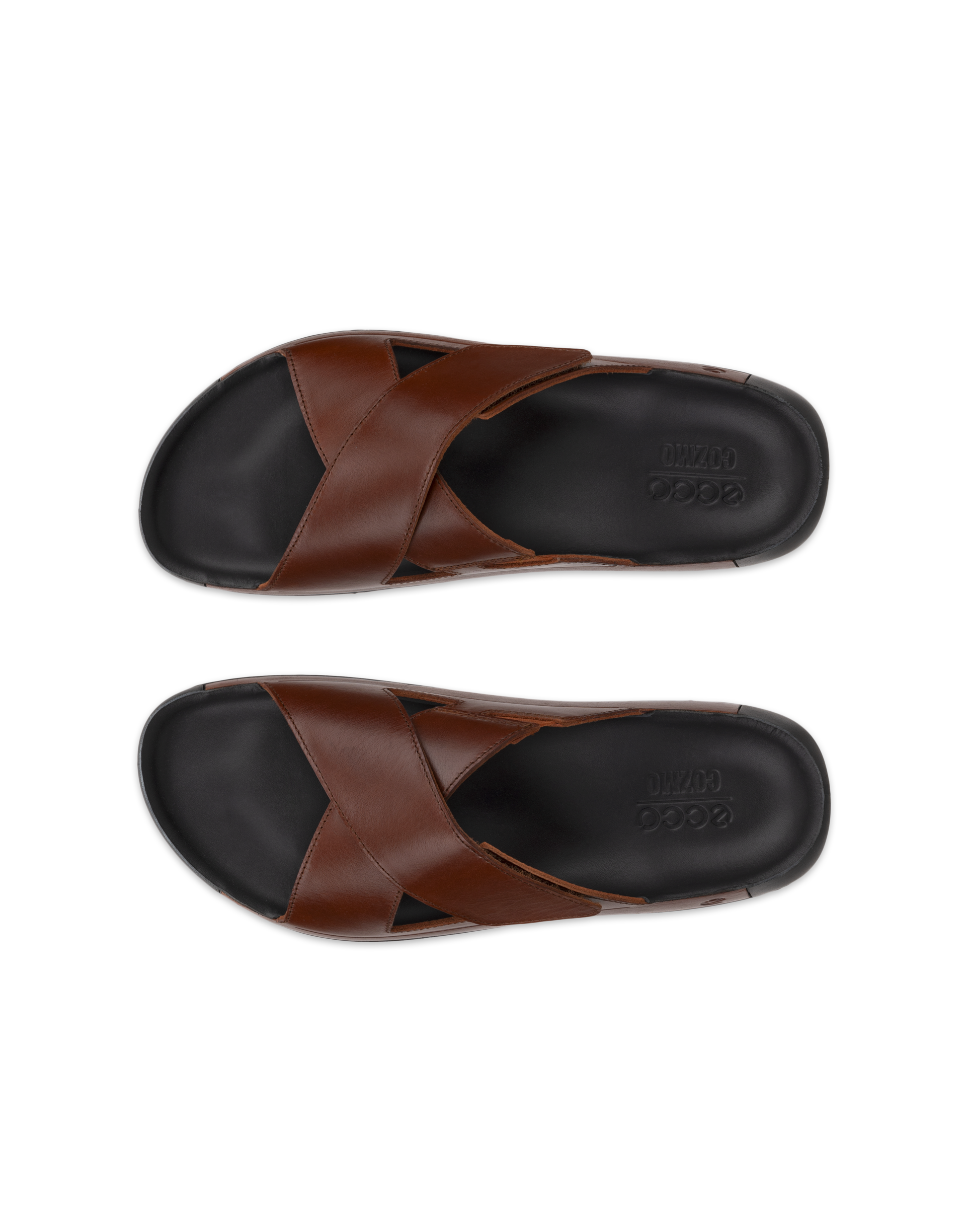 ECCO COZMO MEN'S SANDAL - Brown - Top left pair