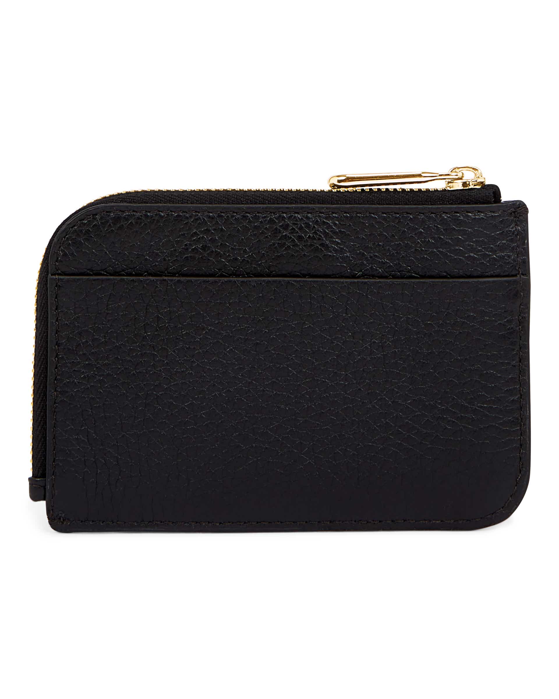 ECCO® Leather Card Case - Black - Back