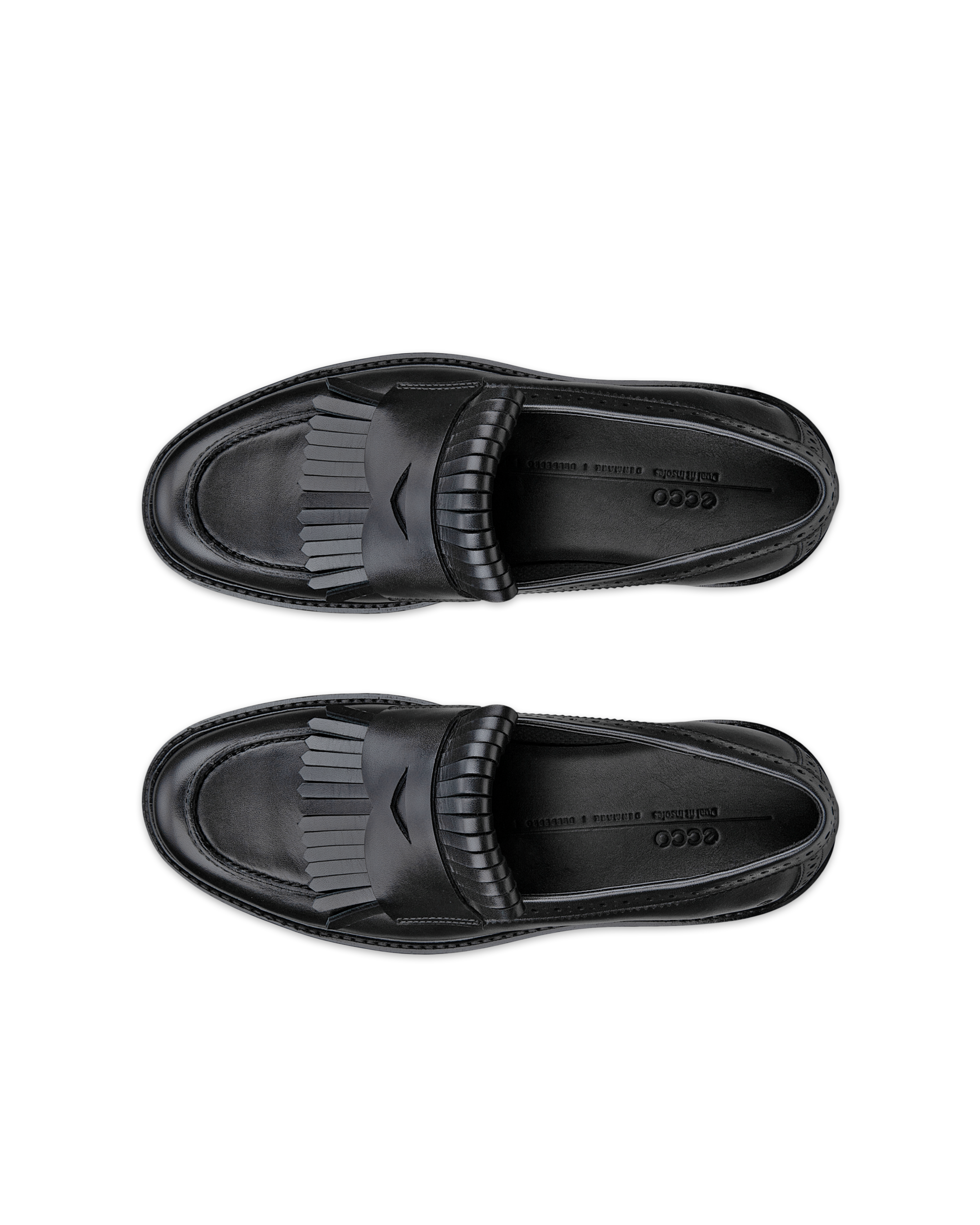 Mocassin en cuir ECCO® Metropole Oslo pour femme - Noir - Top left pair
