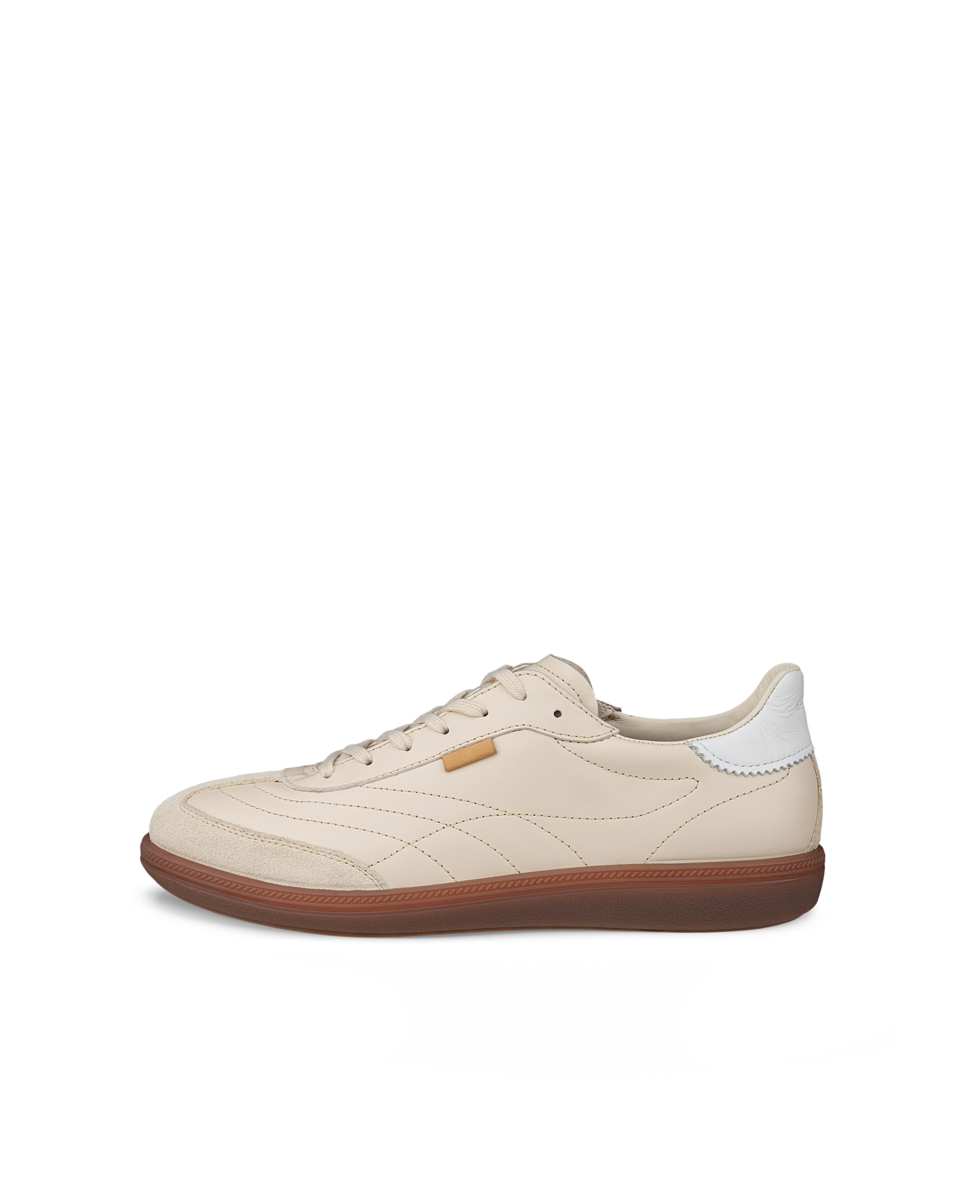 ECCO SOFT 11 - Women's Leather Trainer - Beige - 38