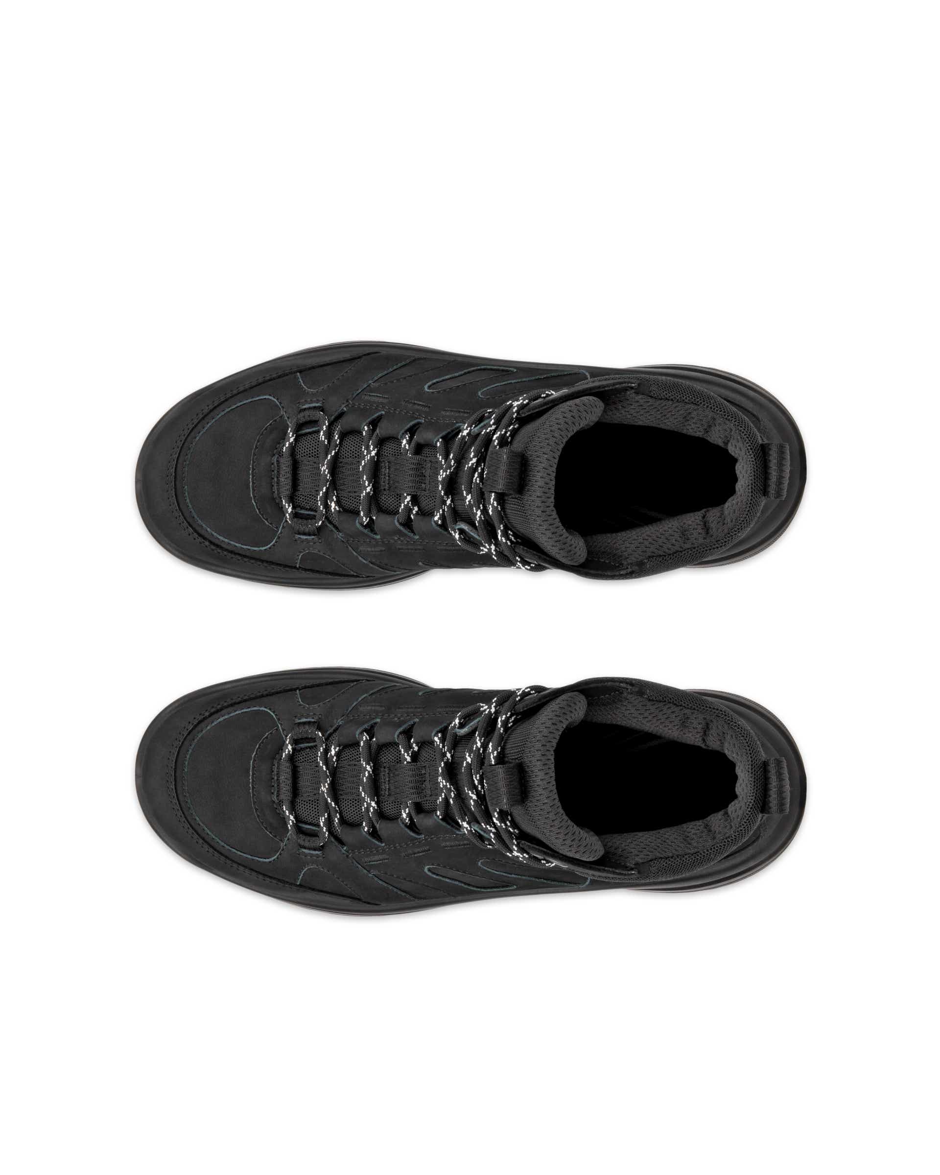 ECCO® Offroad chaussures de randonnée imperméable de plein air mi-hautes en nubuck pour femme - Noir - Top left pair