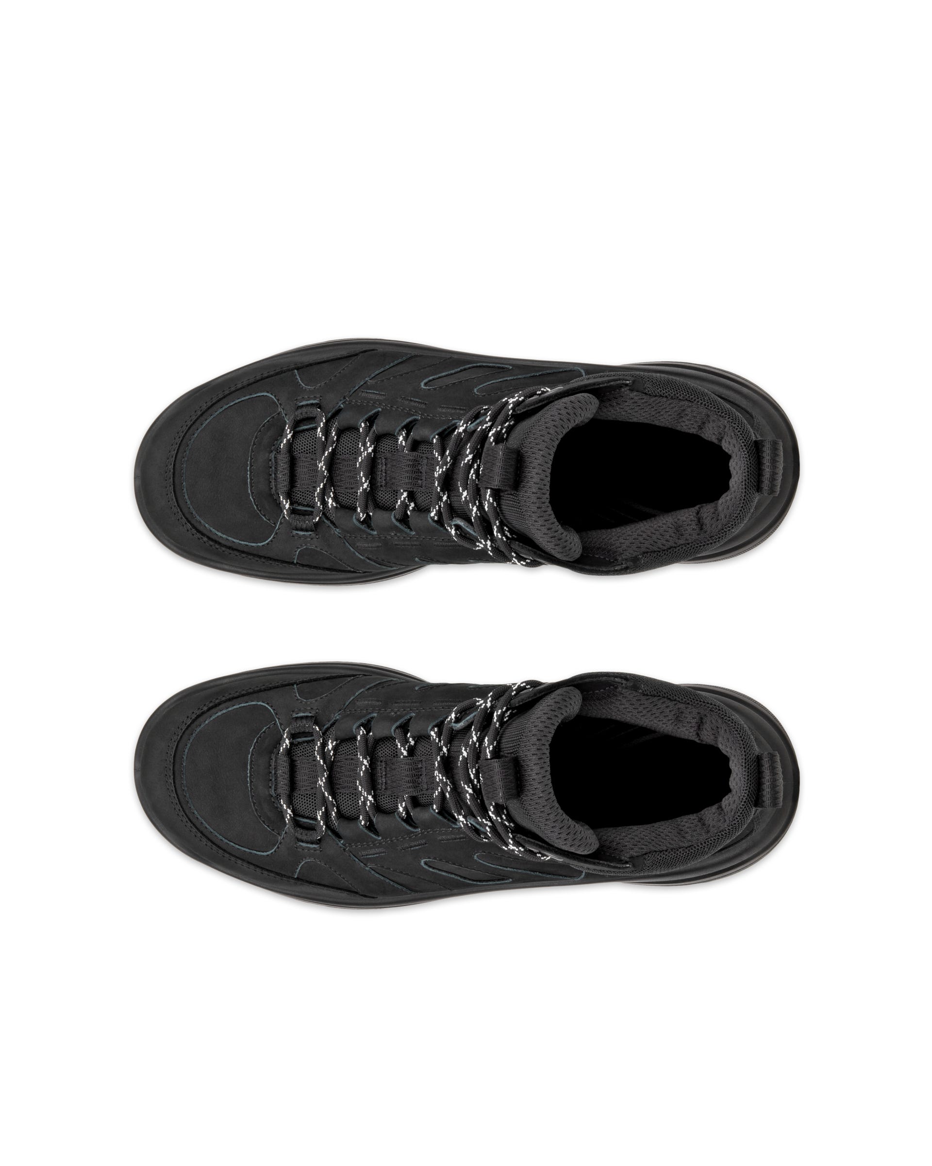 ECCO® Offroad chaussures de randonnée imperméable de plein air mi-hautes en nubuck pour femme - Noir - Top left pair