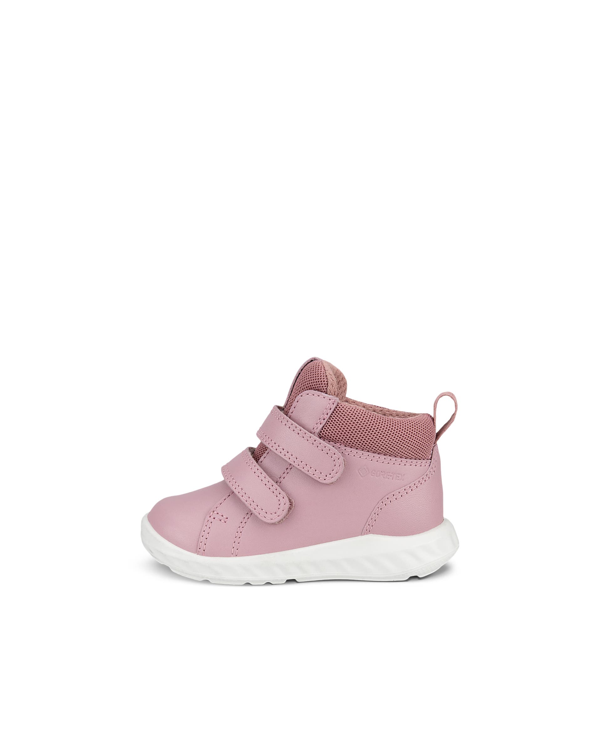 Kids' ECCO® SP.1 Lite Leather Gore-Tex Hook & Loop Trainer - Pink - Outside