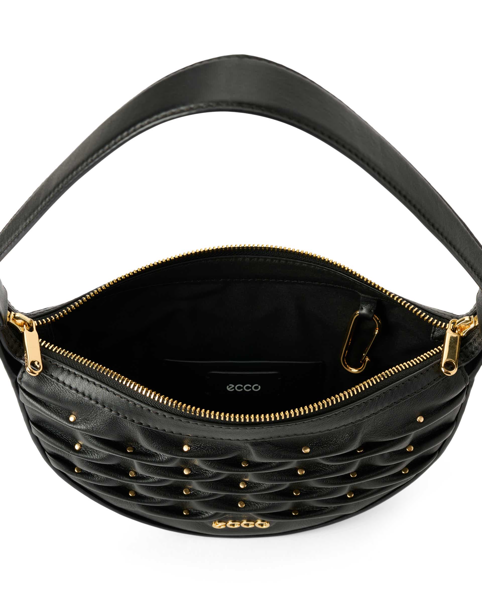 Mala hobo couro ECCO® Fortune Bag - Preto - Inside