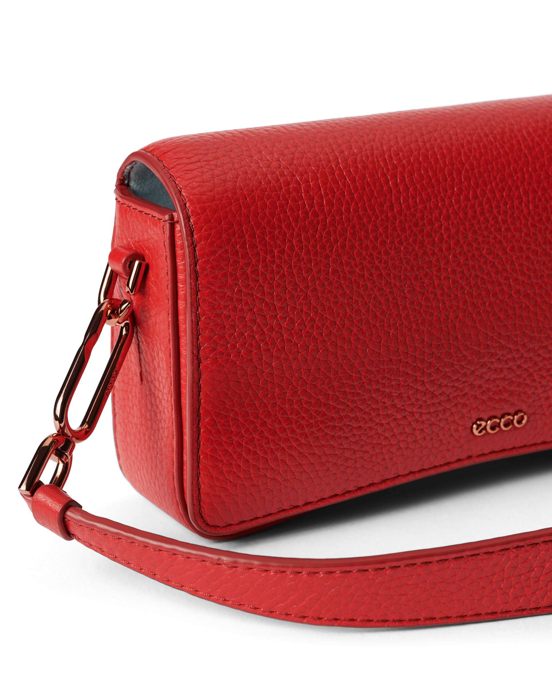 ECCO Pinch Small Pebbled レザーショルダーバッグ | レッド