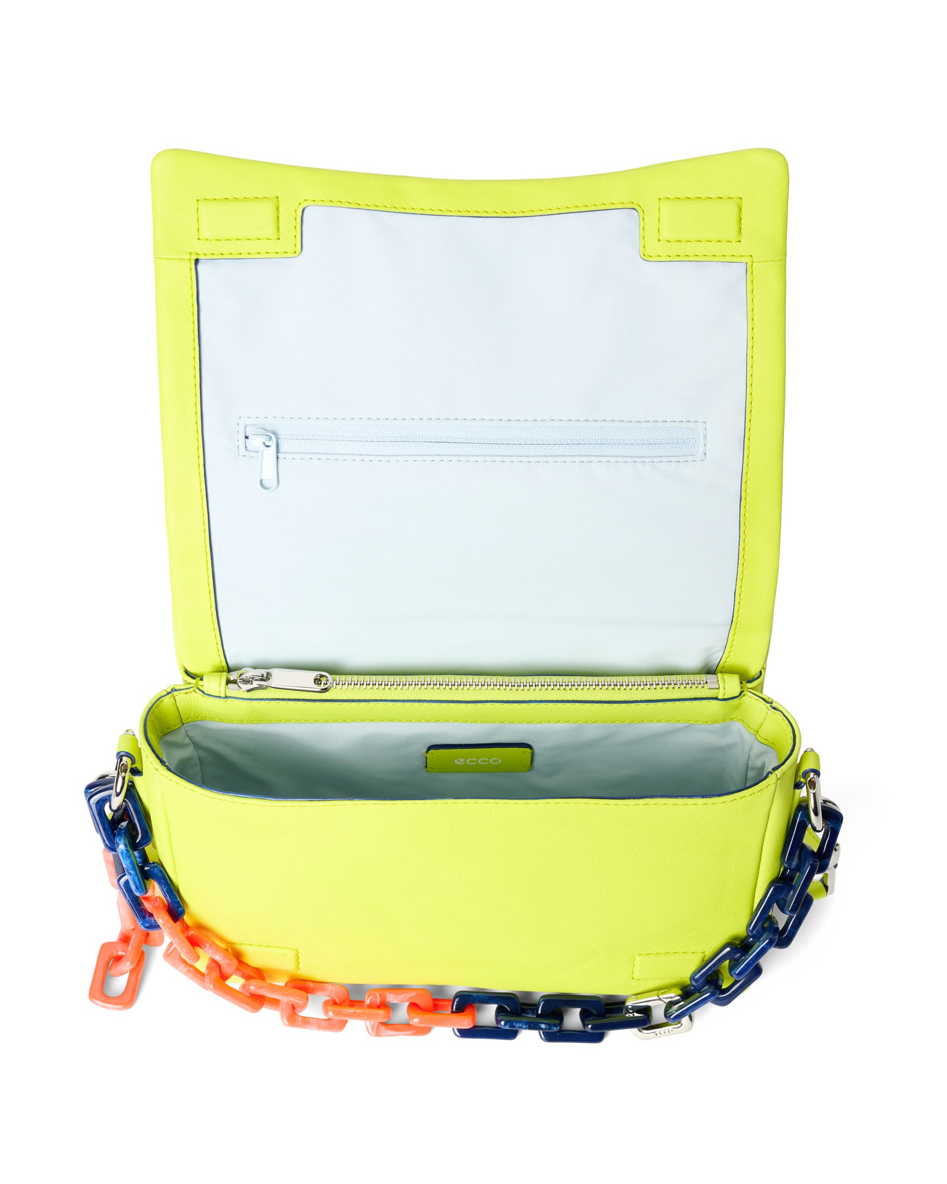 ECCO® Large Chain Soft Leather Pinch Crossbody Bag