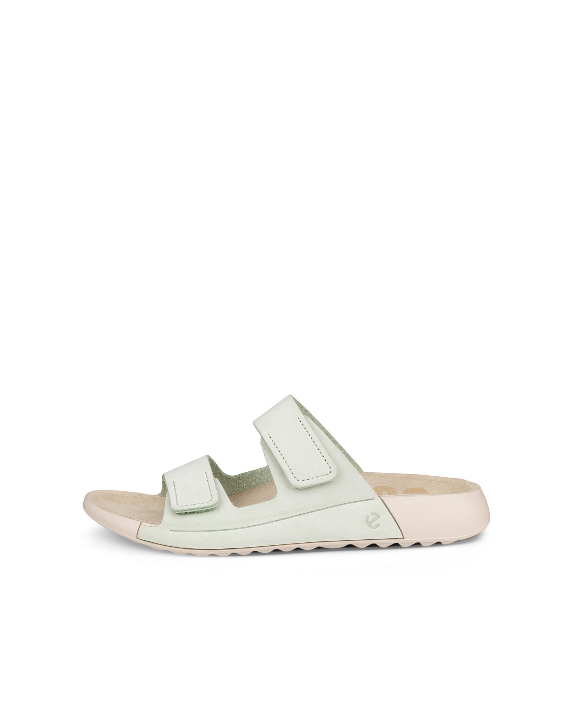 ECCO Cozmo Sandal ウィメンズ ヌバック2ストラップサンダル - グリーン - Outside