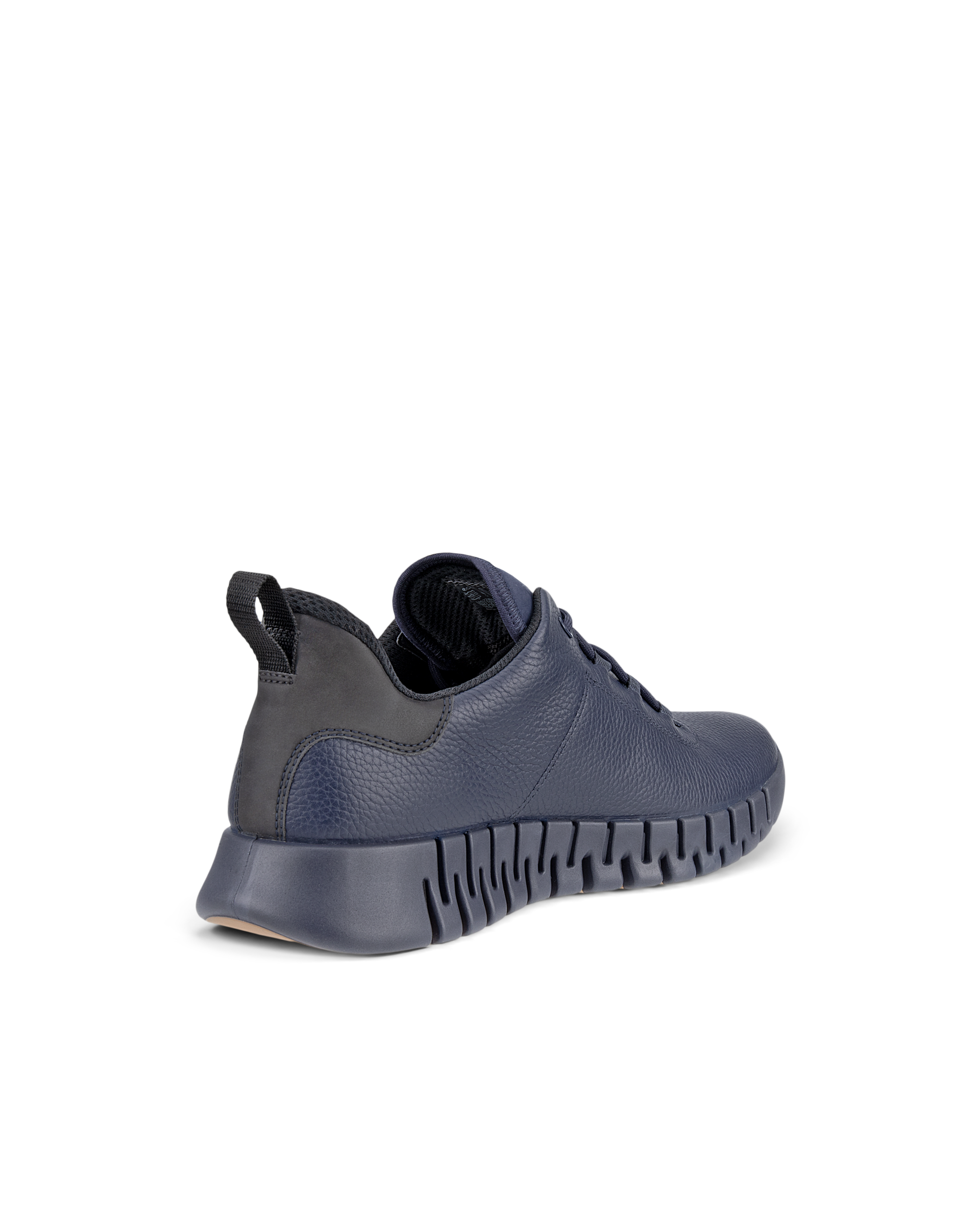 ECCO Gruuv MEN メンズ レザーGore-Texスニーカー - ブルー - Back