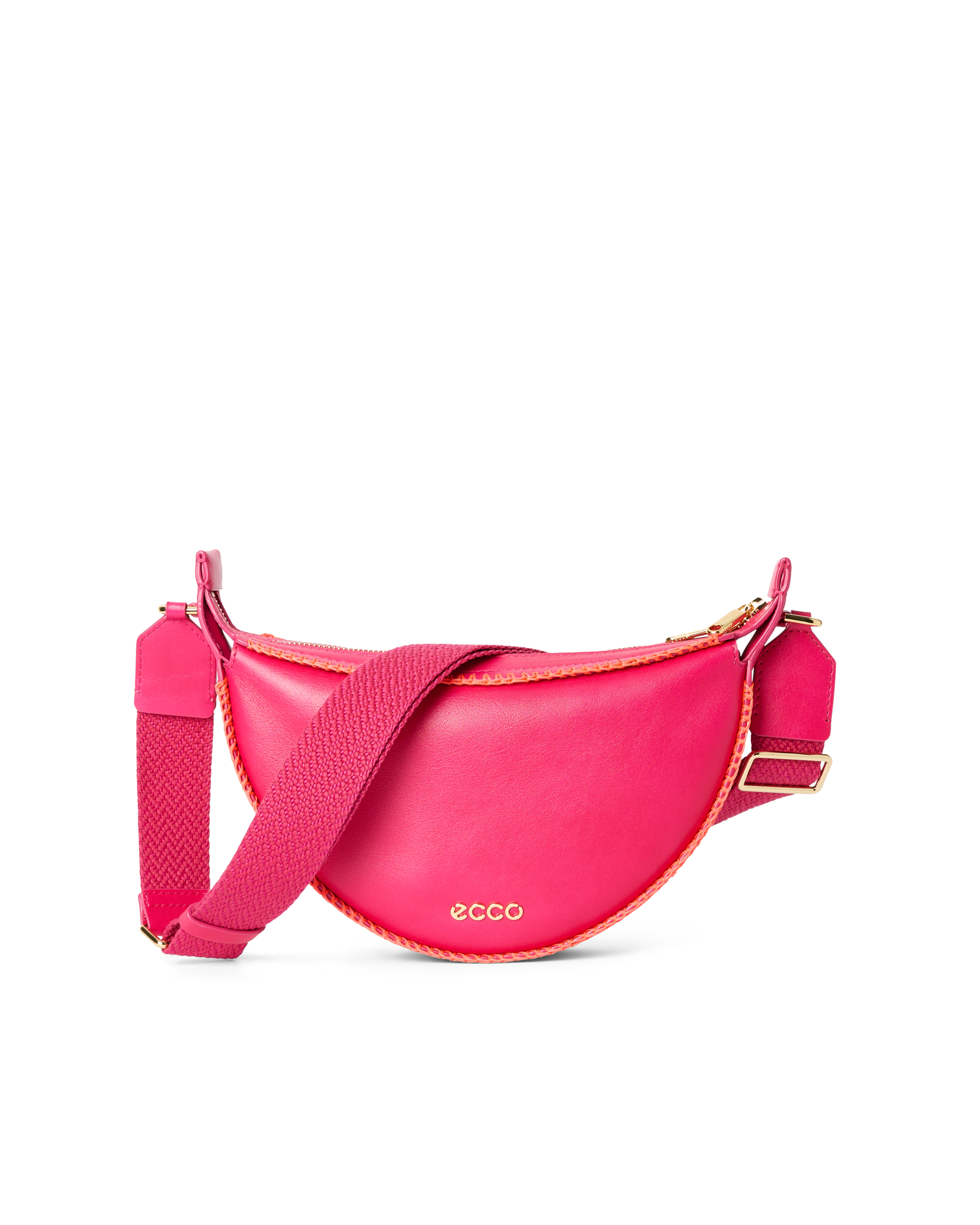 ECCO Fortune Bag S - Leather Crossbody Bag - Pink