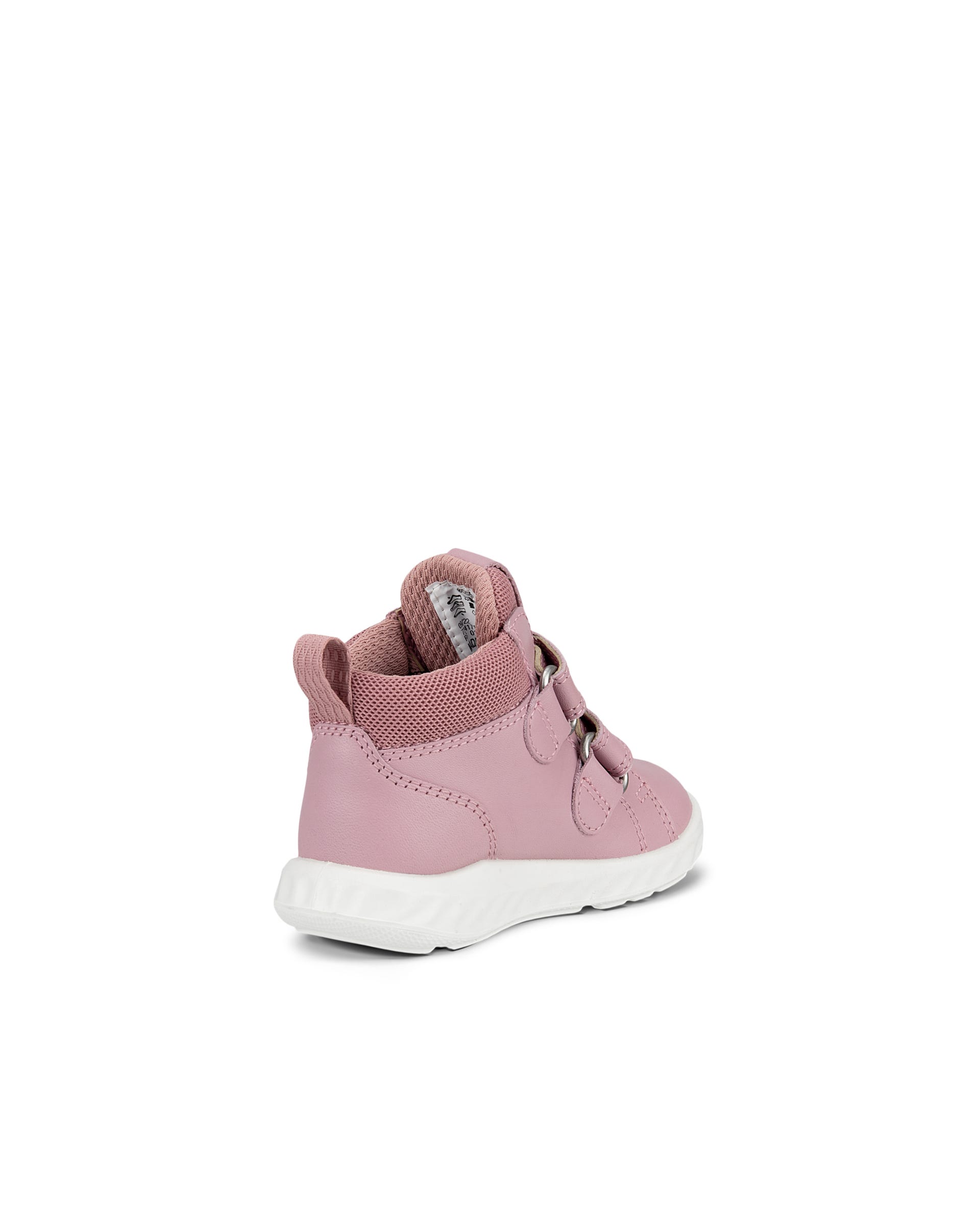 Kids' ECCO® SP.1 Lite Leather Gore-Tex Hook & Loop Trainer - Pink - Back