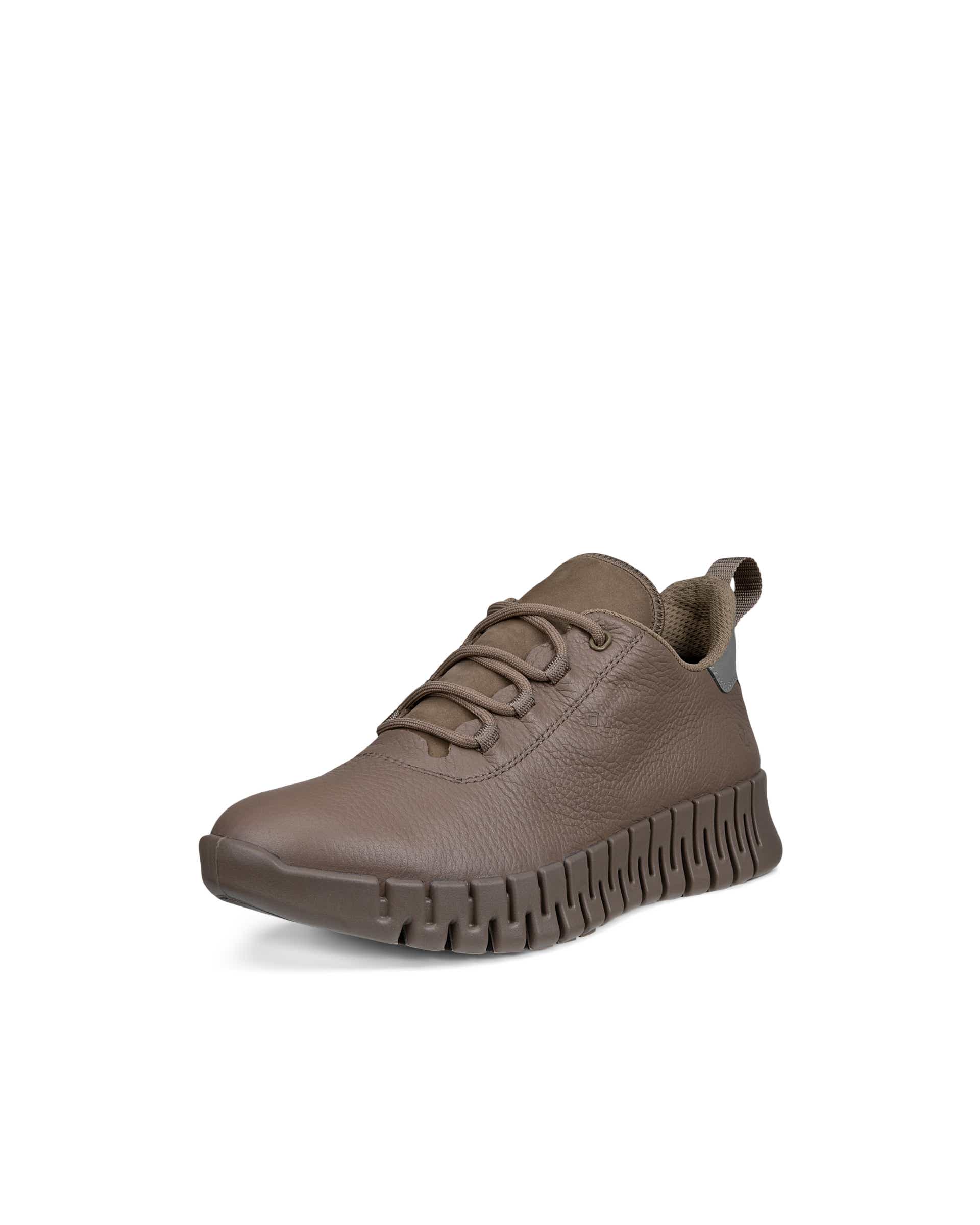 ECCO® GRUUV Skinnsneaker med Gore-Tex dam - Brun - Main