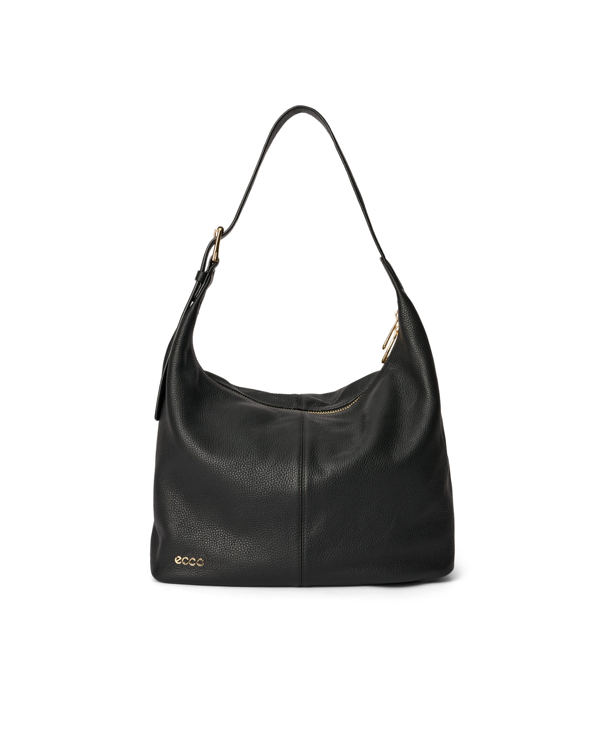 Bolso hobo de piel ECCO® Hobo - Negro - Main