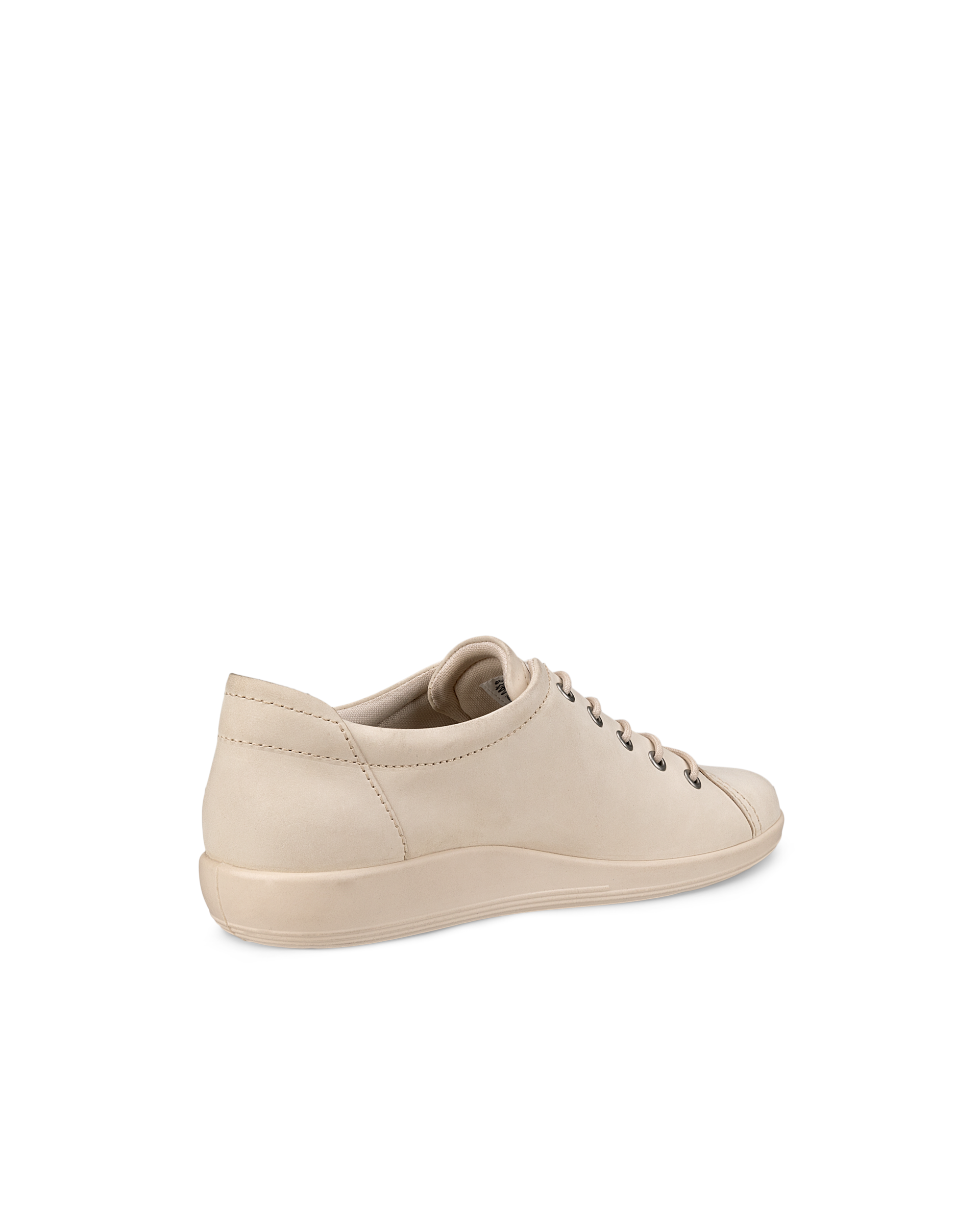 ECCO® SOFT 2.0 Damen Sneaker aus Nubukleder - Beige - Back