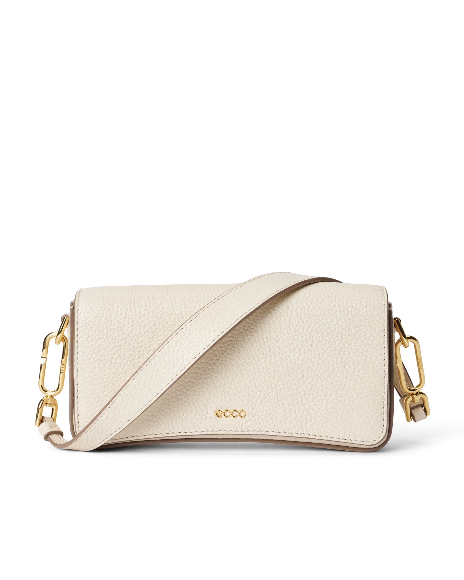 ECCO Pinch Small Pebbled レザーショルダーバッグ - ベージュ - Main