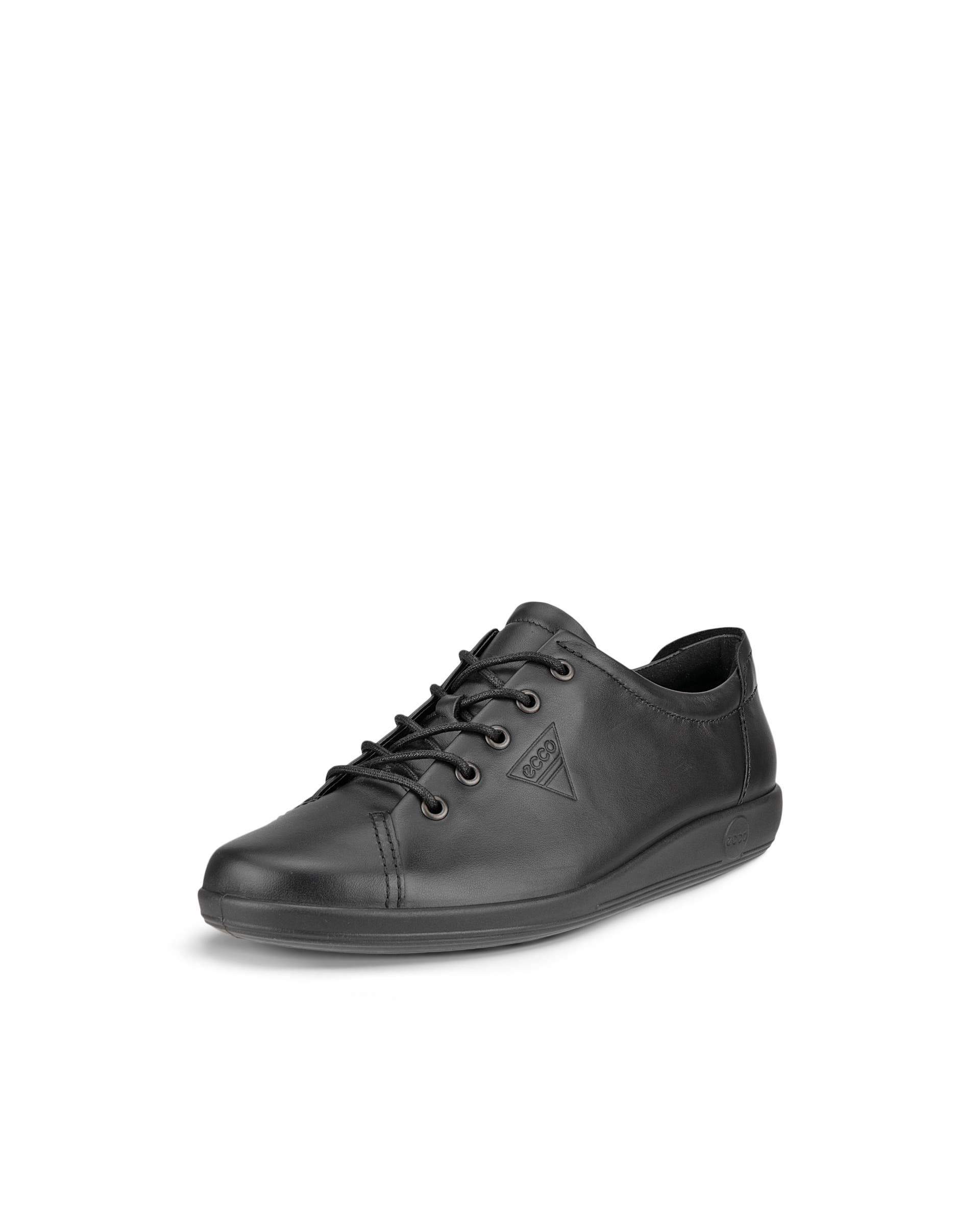 ECCO® Soft 2.0 Damen Ledersneaker - Schwarz - Main