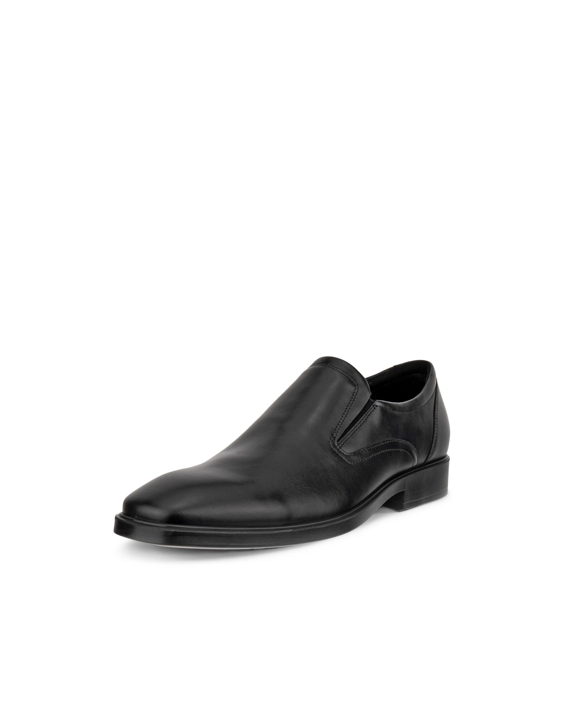 Pánska kožená nazúvacia obuv ECCO® Metropole Milan - Čierna - Main