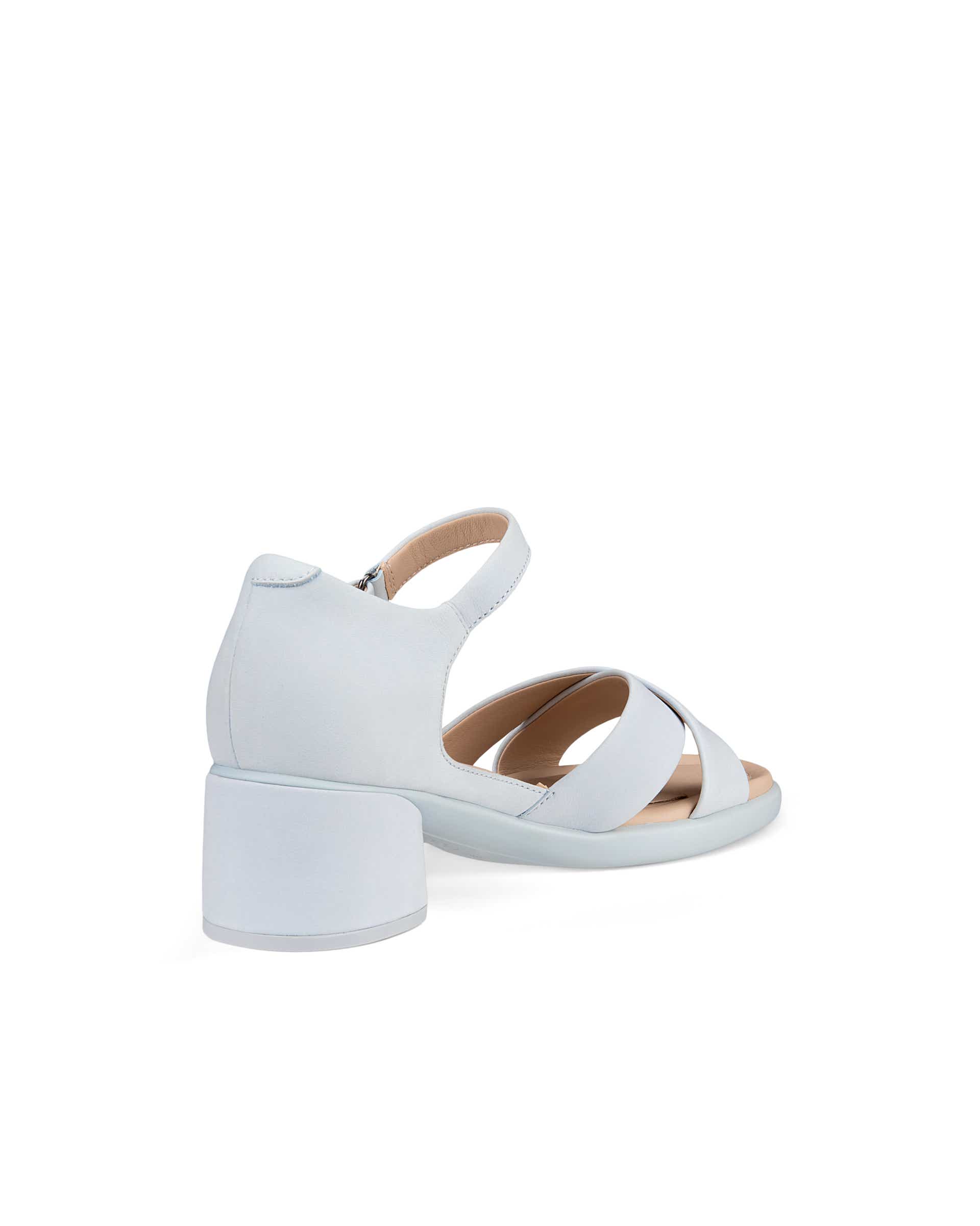 ECCO Sculpted LX 35 ウィメンズ ヌバックヒールサンダル - ブルー - Back