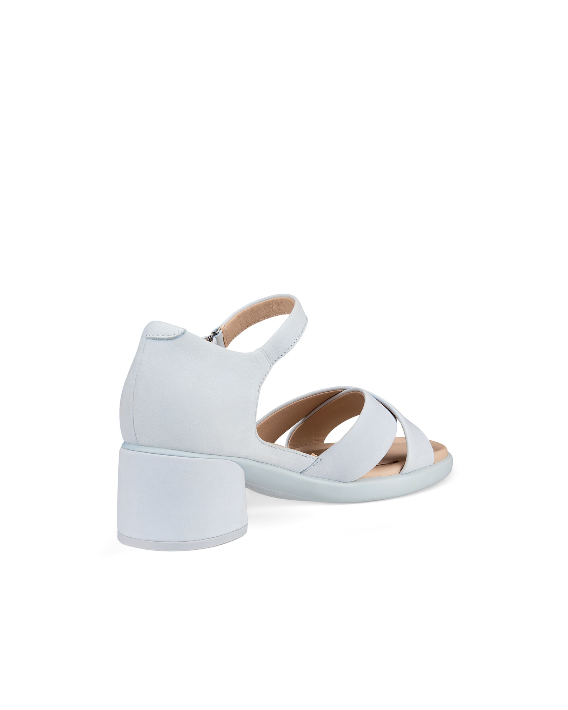 ECCO Sculpted LX 35 ウィメンズ ヌバックヒールサンダル - ブルー - Back